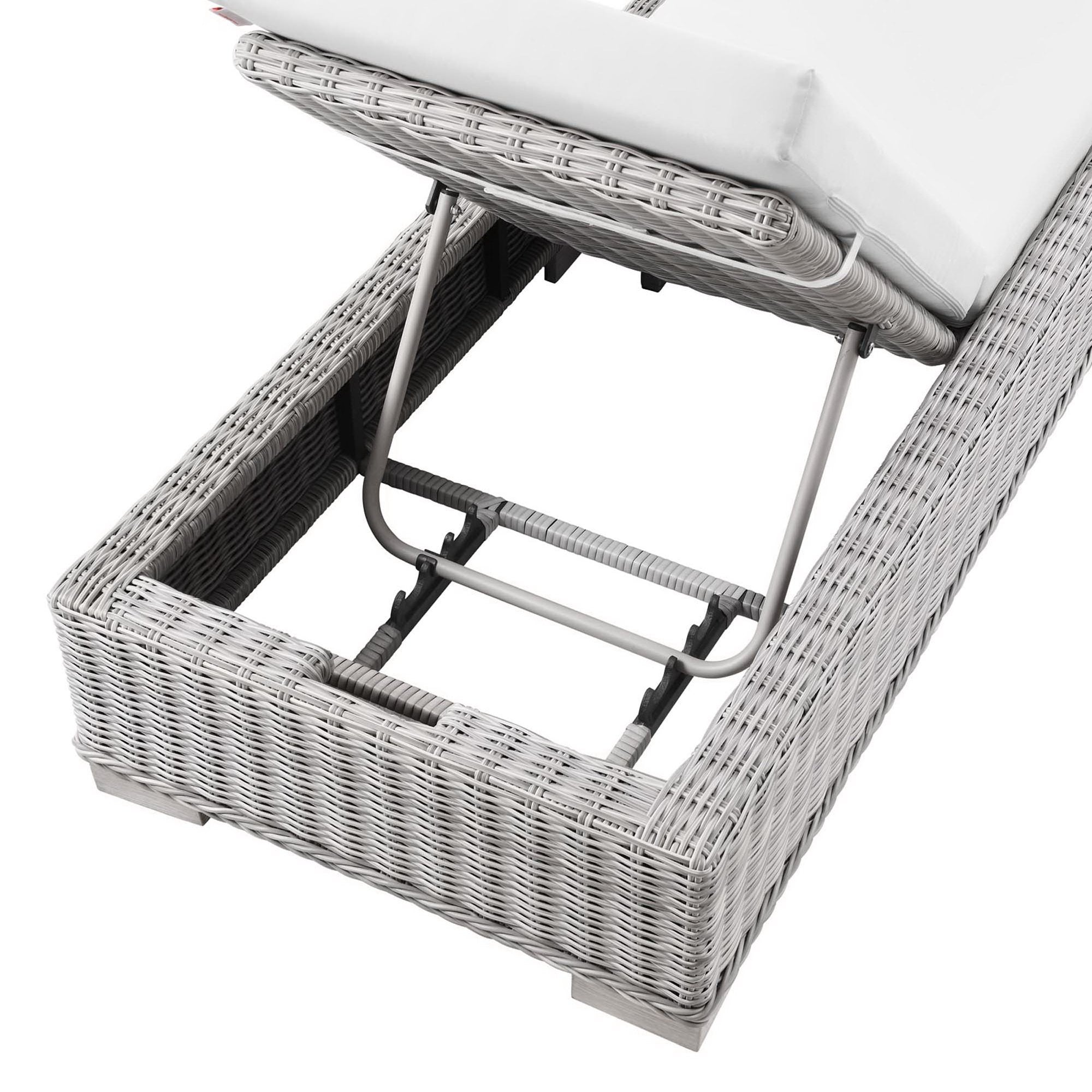 Conway Outdoor Patio Wicker Rattan Chaise Lounge by Modway
