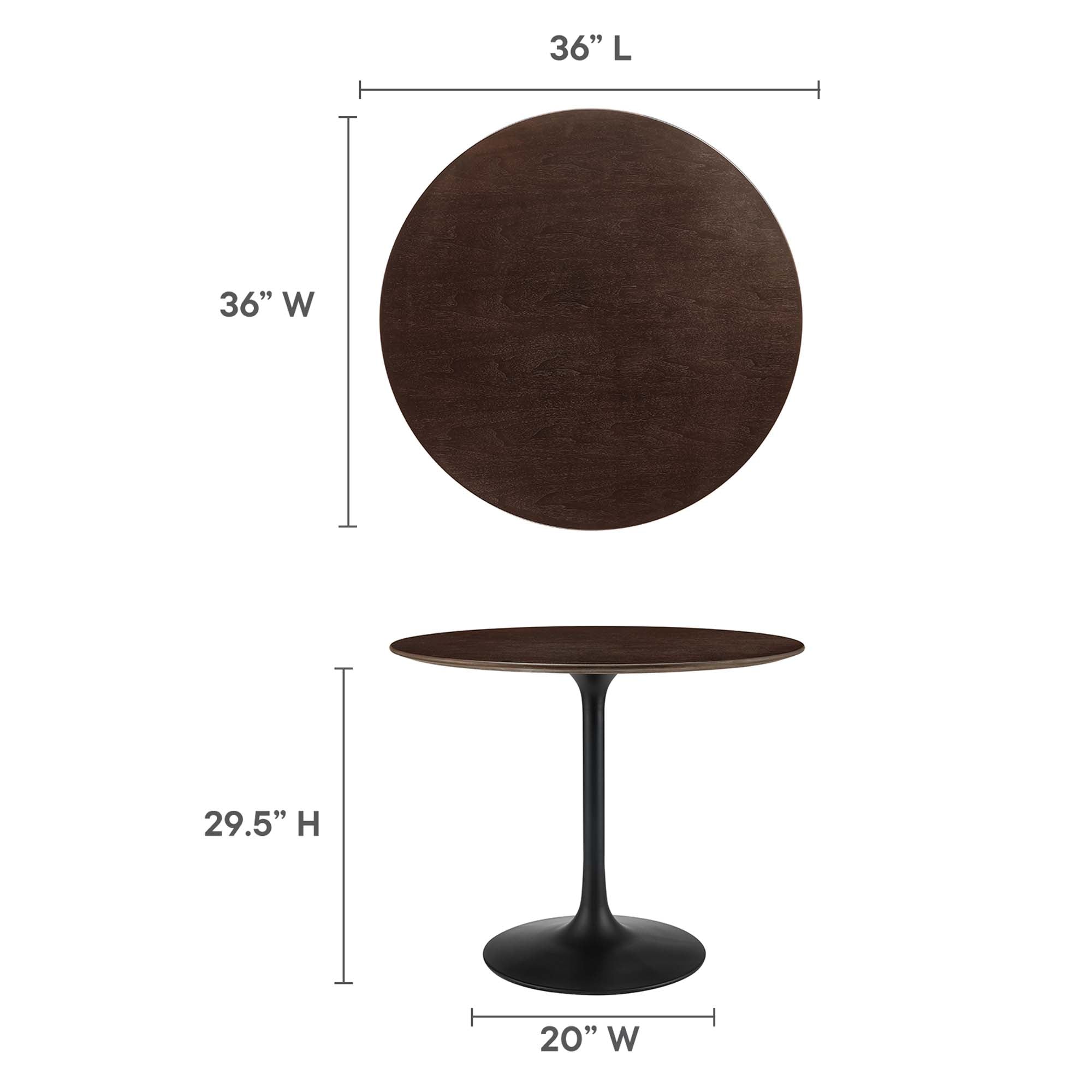 Lippa 36" Round Wood Dining Table by Modway - Best Buy Furniture