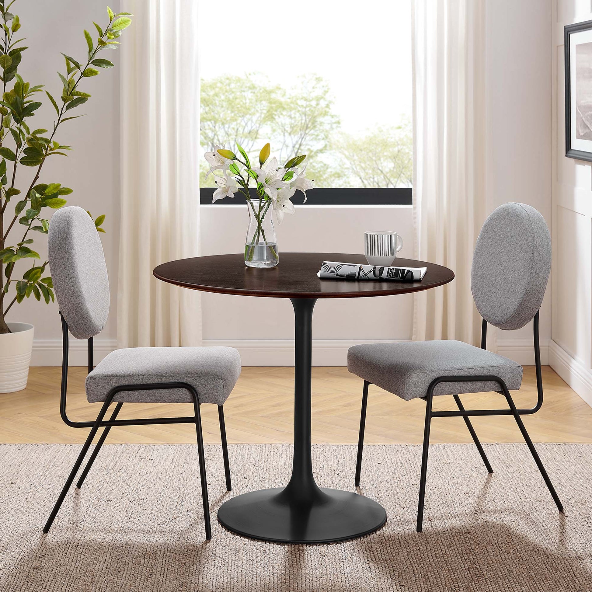 Lippa 36" Round Wood Dining Table by Modway - Best Buy Furniture