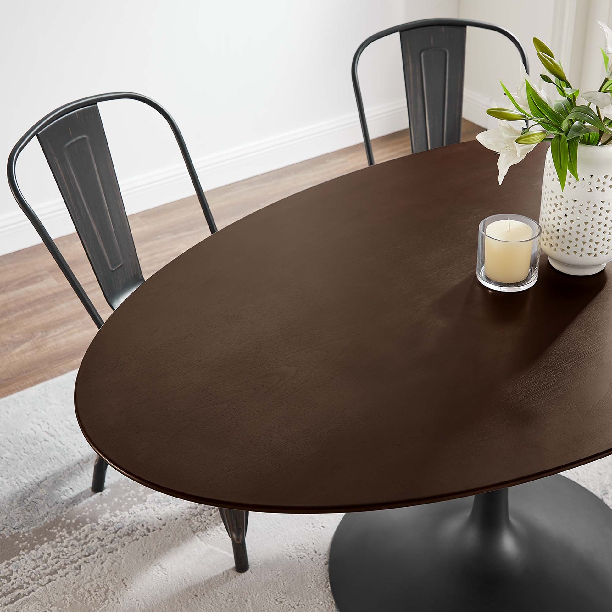 Lippa 60" Oval Wood Dining Table by Modway - Best Buy Furniture