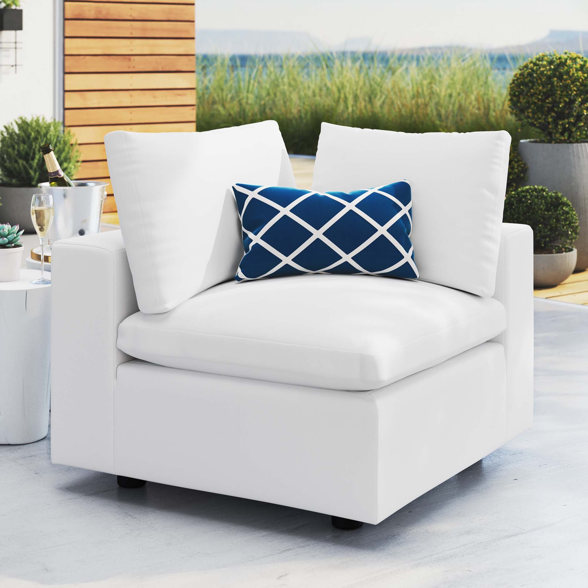 Commix Sunbrella� Outdoor Patio Corner Chair by Modway