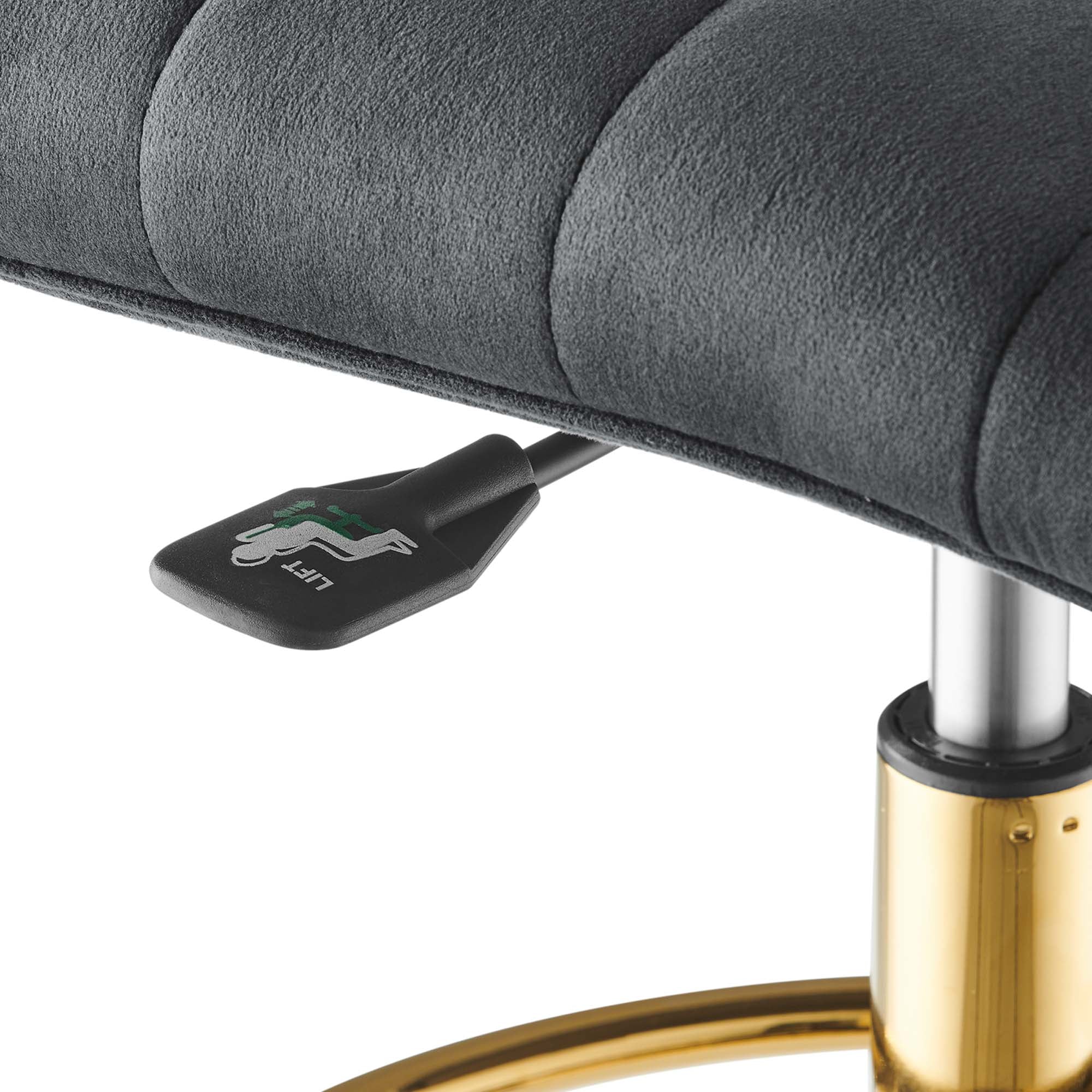 Ripple Armless Performance Velvet Drafting Chair by Modway