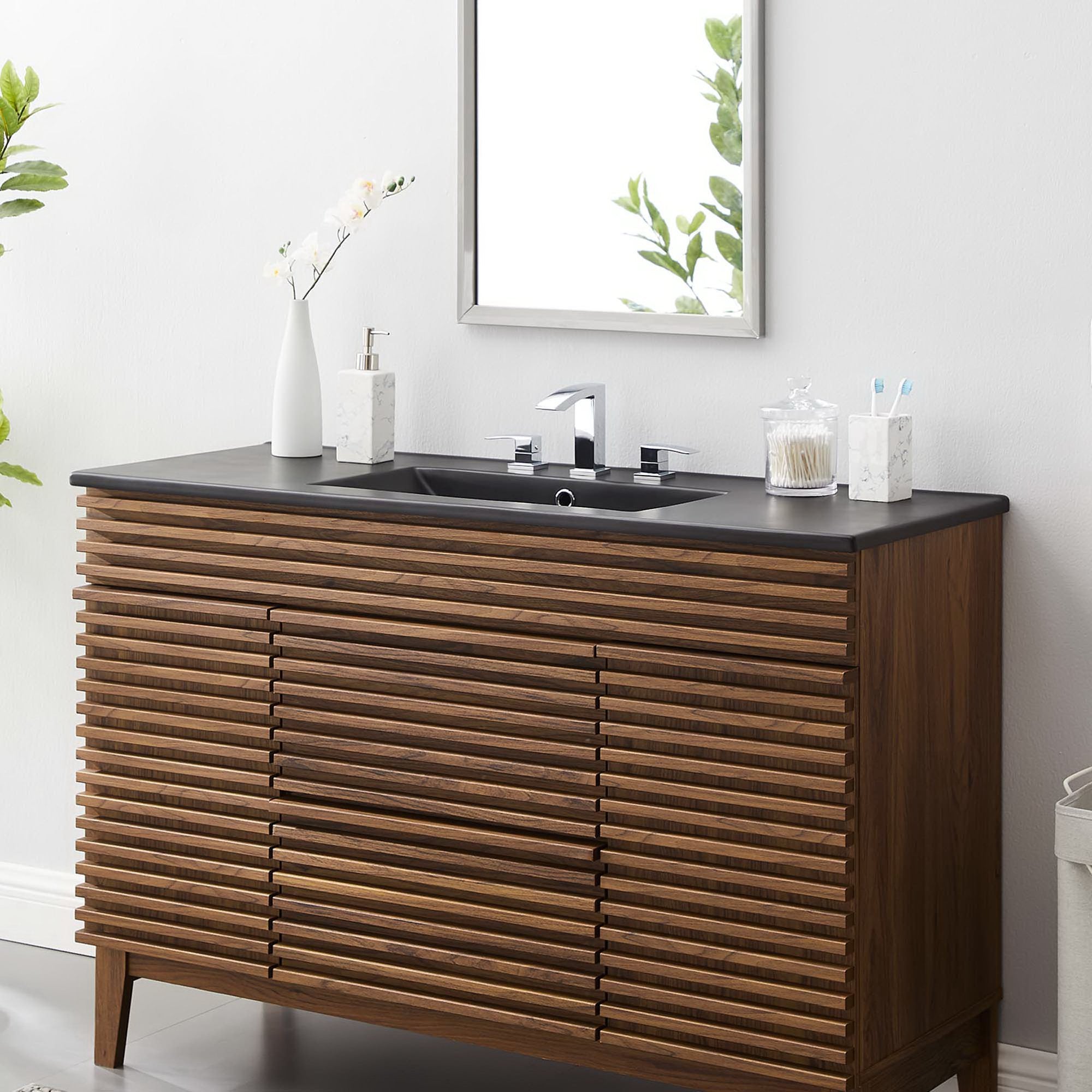 Cayman 48" Single Basin Bathroom Sink by Modway