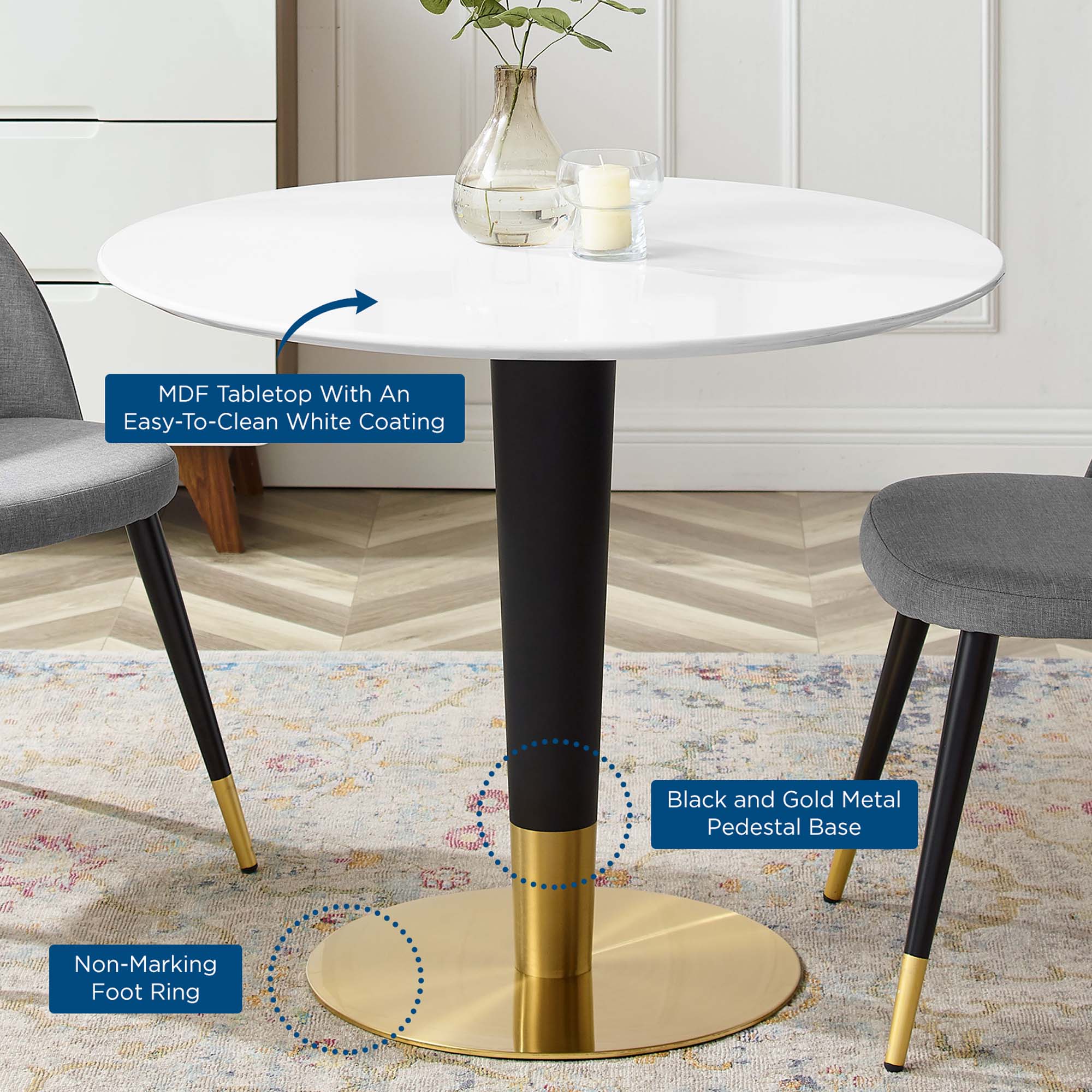 Zinque 36" Dining Table by Modway