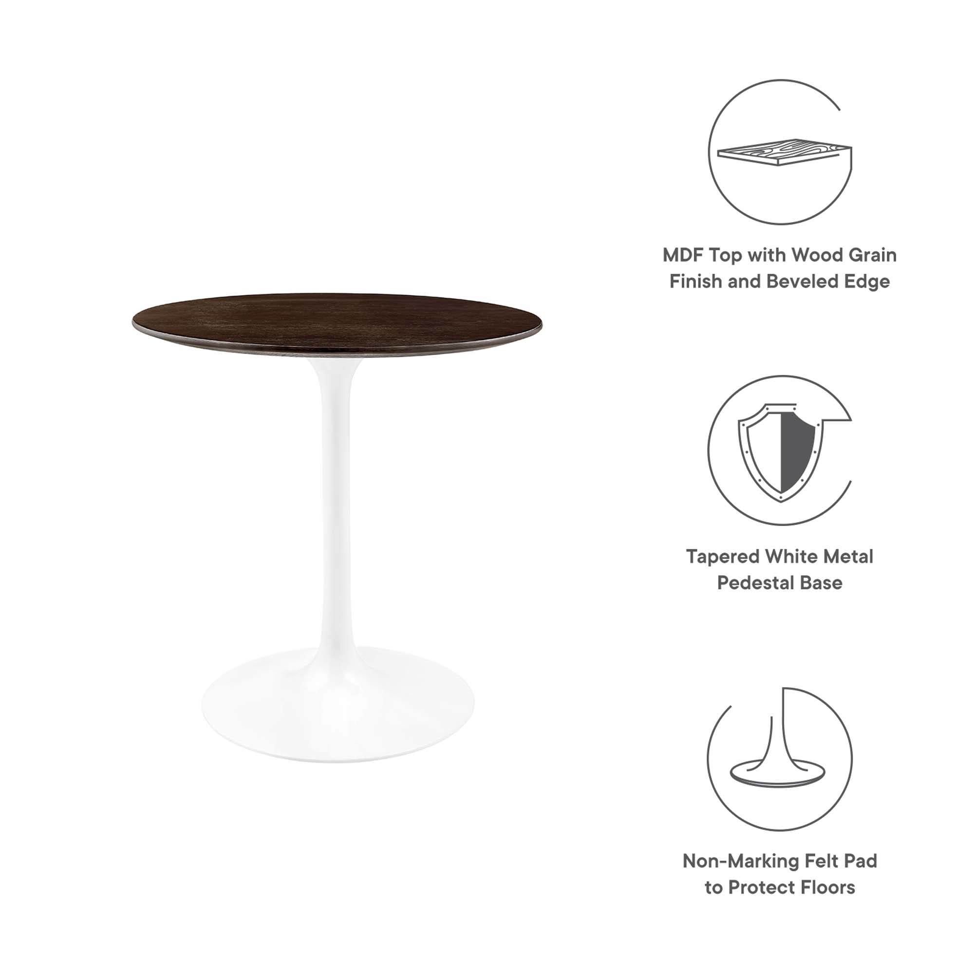 Lippa 28" Round Wood Dining Table by Modway - Best Buy Furniture