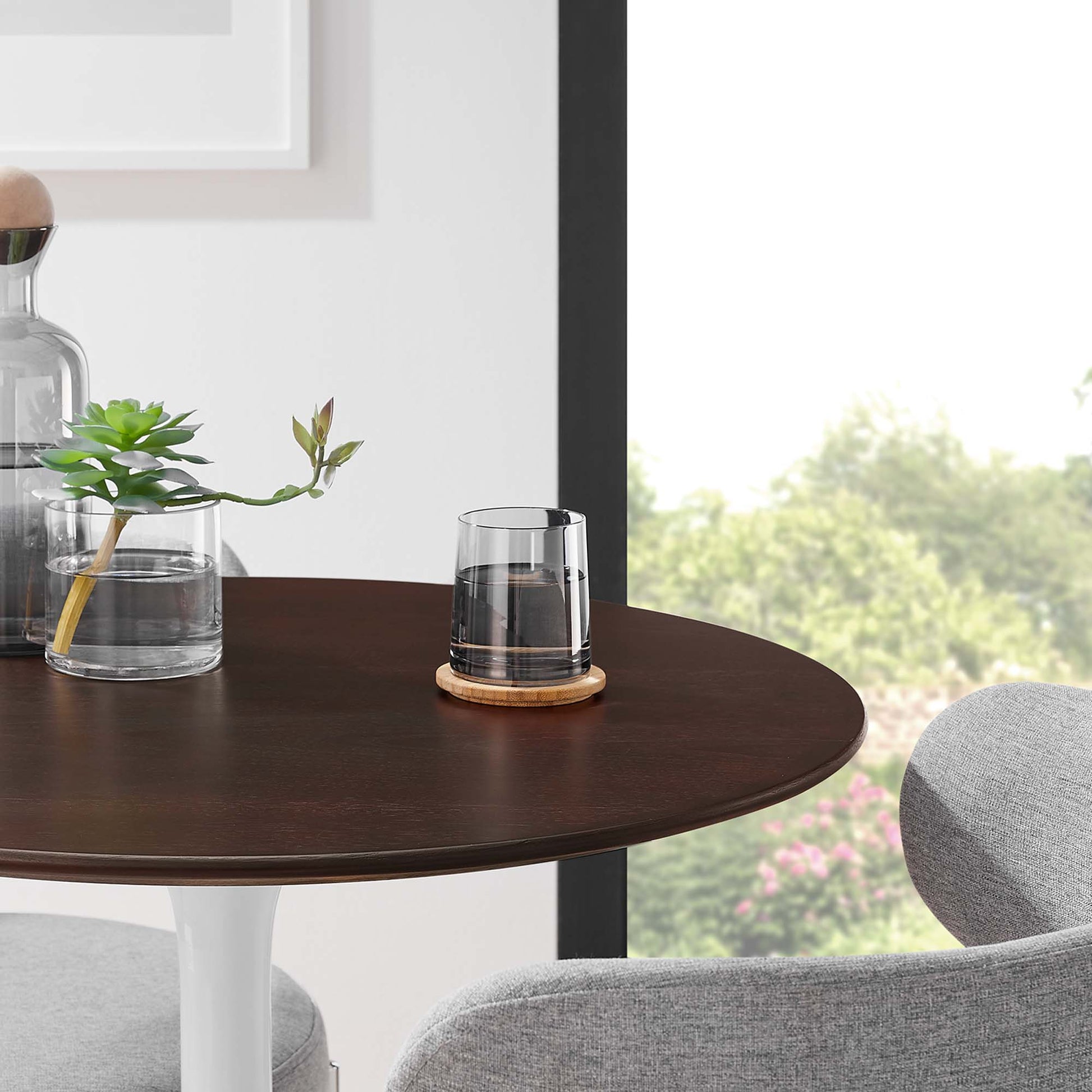 Lippa 28" Round Wood Dining Table by Modway - Best Buy Furniture