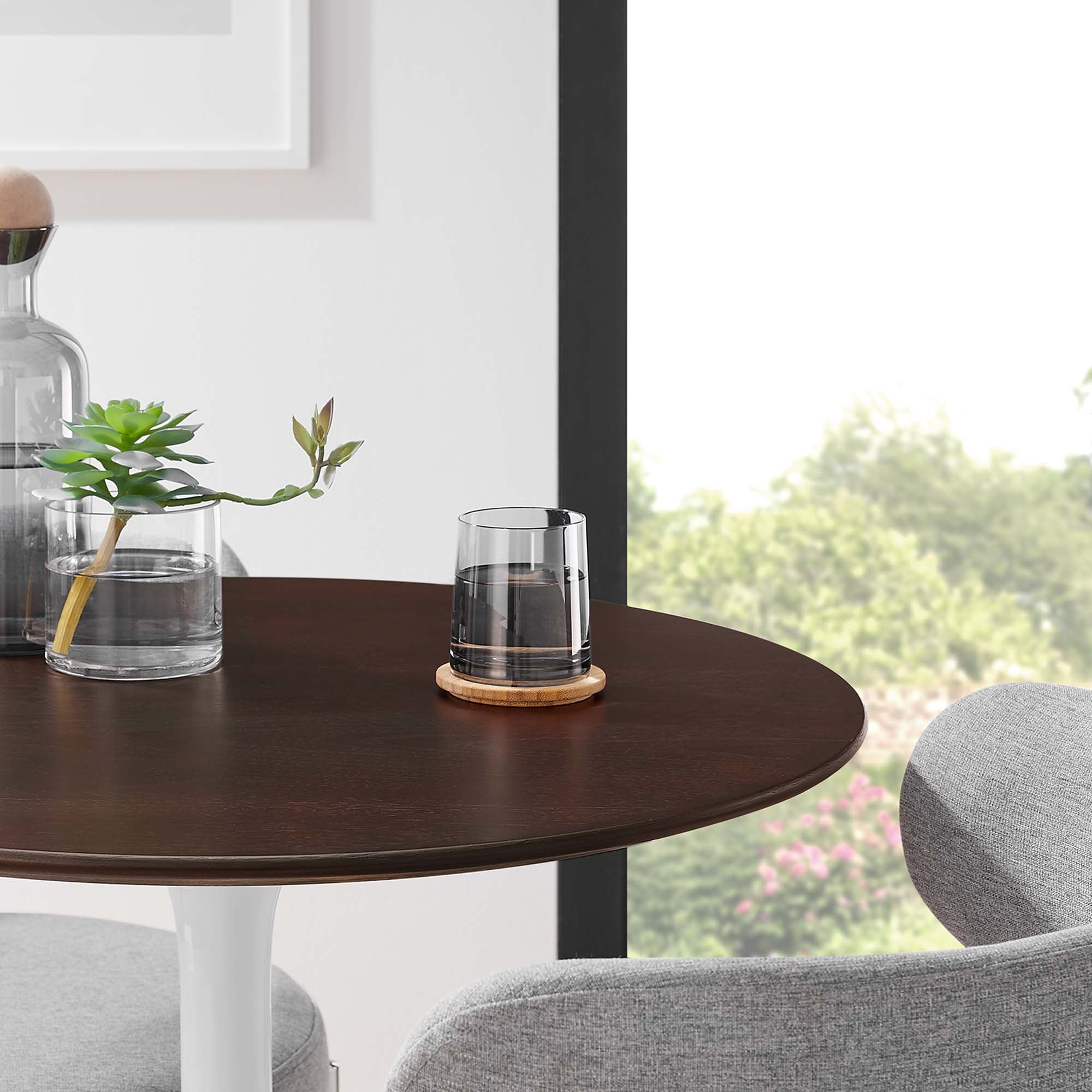 Lippa 28" Round Wood Dining Table by Modway - Best Buy Furniture