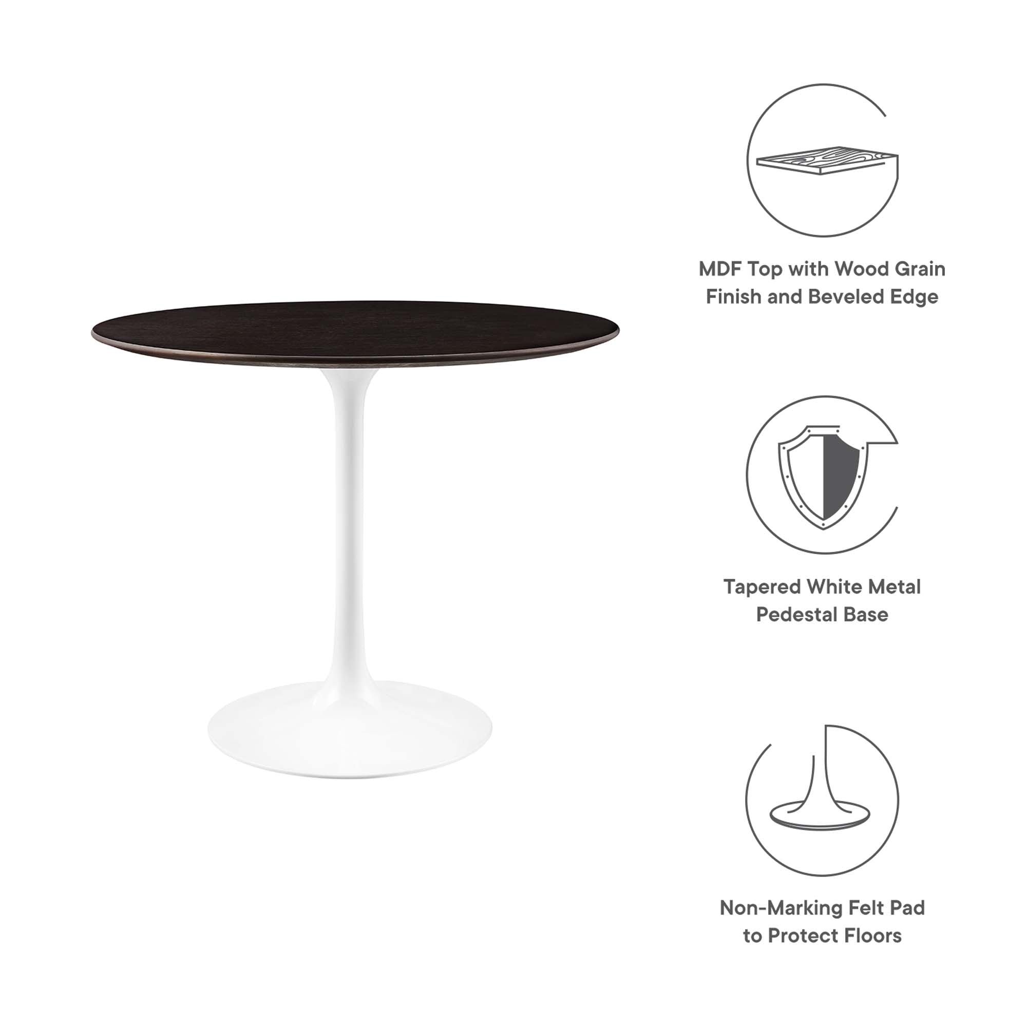 Lippa 36" Round Wood Dining Table by Modway - Best Buy Furniture