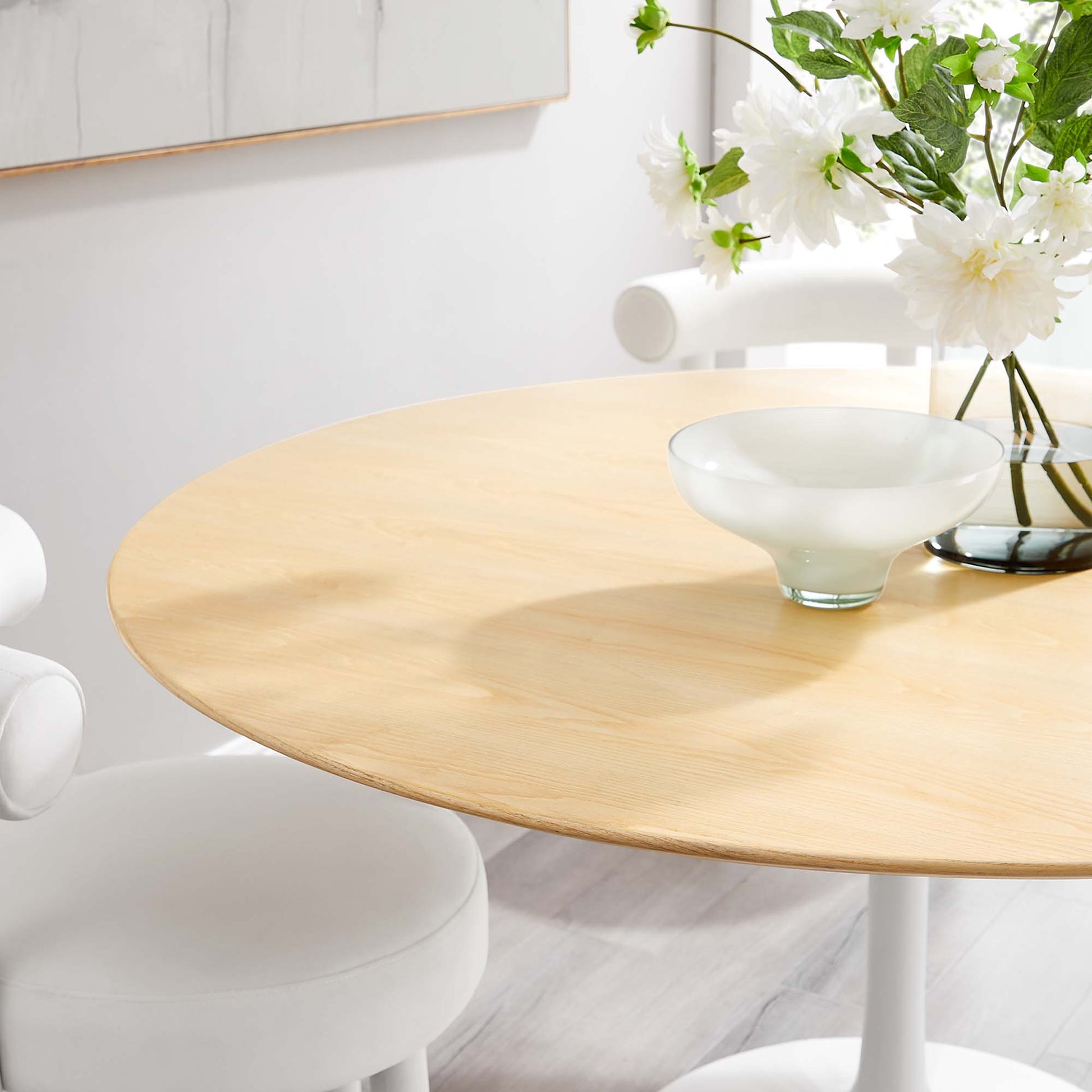 Lippa 60" Round Wood Dining Table by Modway - Best Buy Furniture
