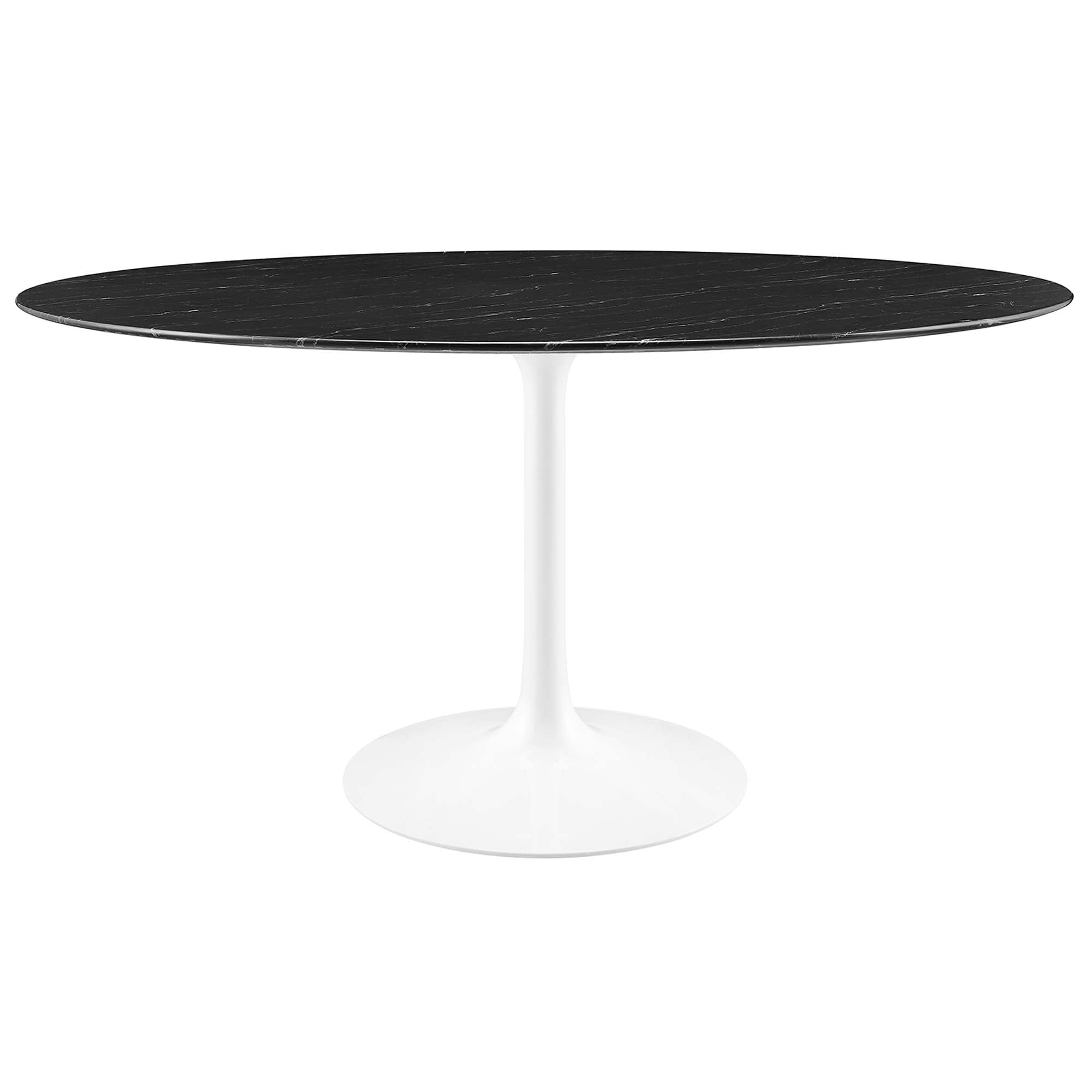 Lippa 60" Round Faux Marble Dining Table by Modway - Best Buy Furniture