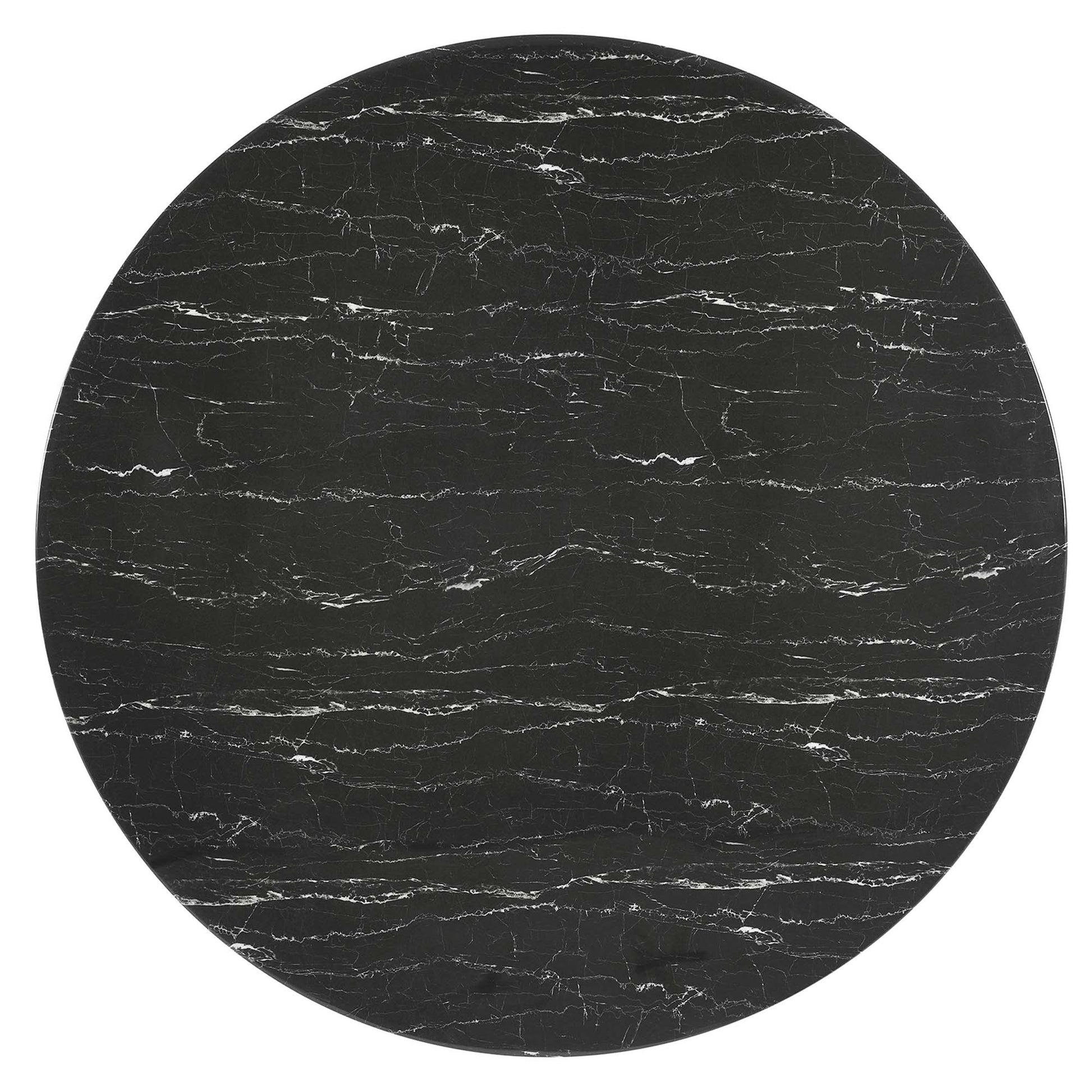 Lippa 60" Round Faux Marble Dining Table by Modway - Best Buy Furniture