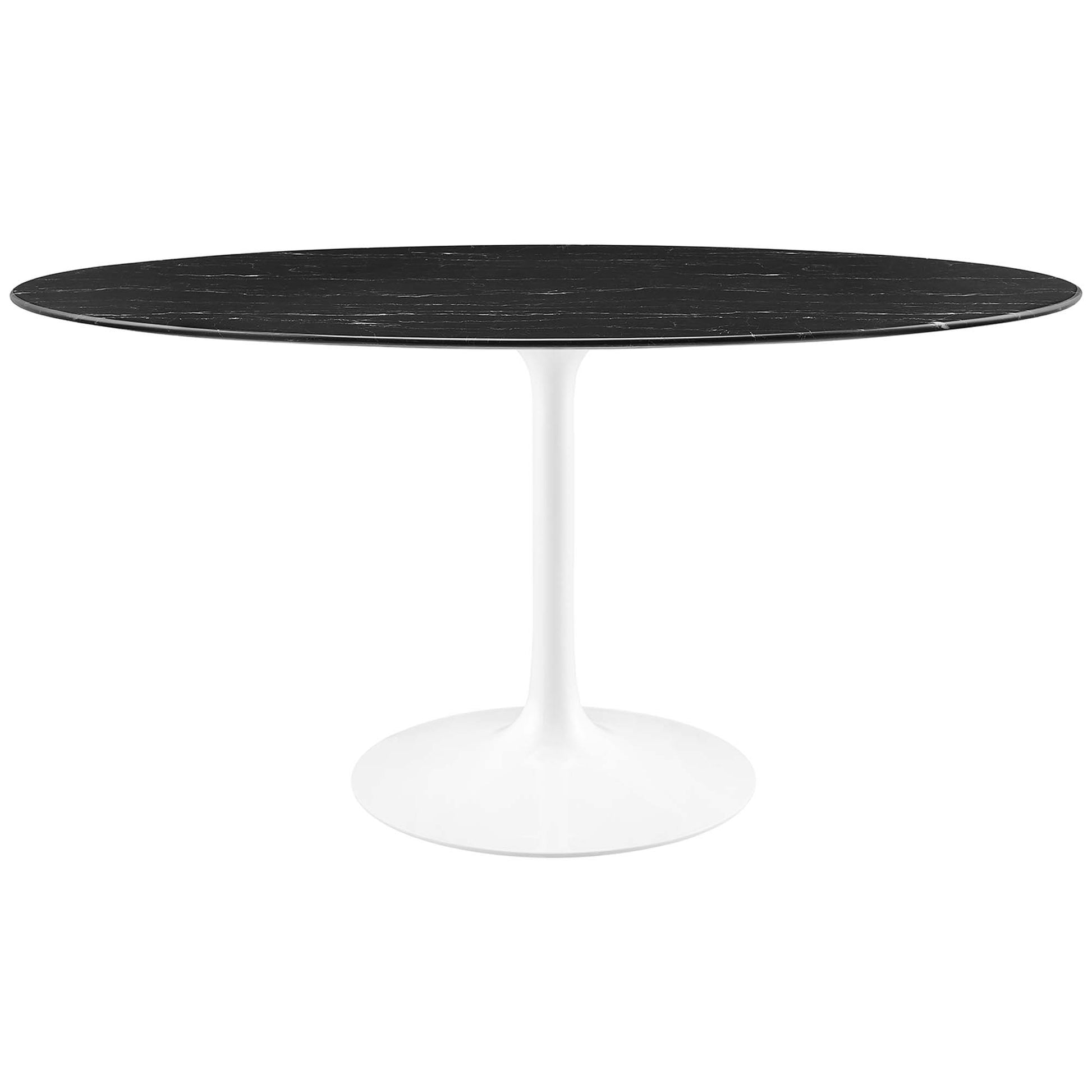 Lippa 60" Oval Faux Marble Dining Table by Modway - Best Buy Furniture