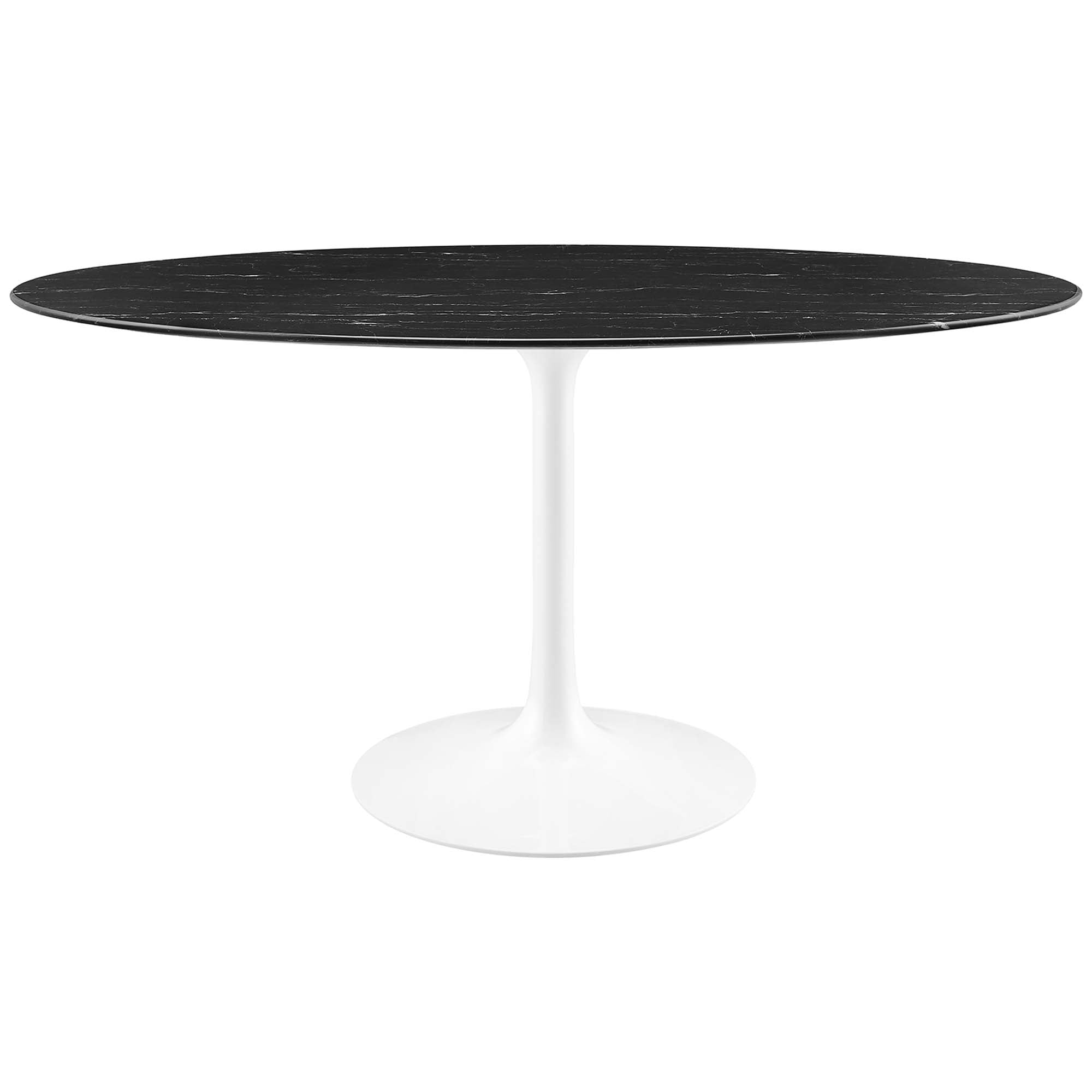 Lippa 60" Oval Faux Marble Dining Table by Modway - Best Buy Furniture