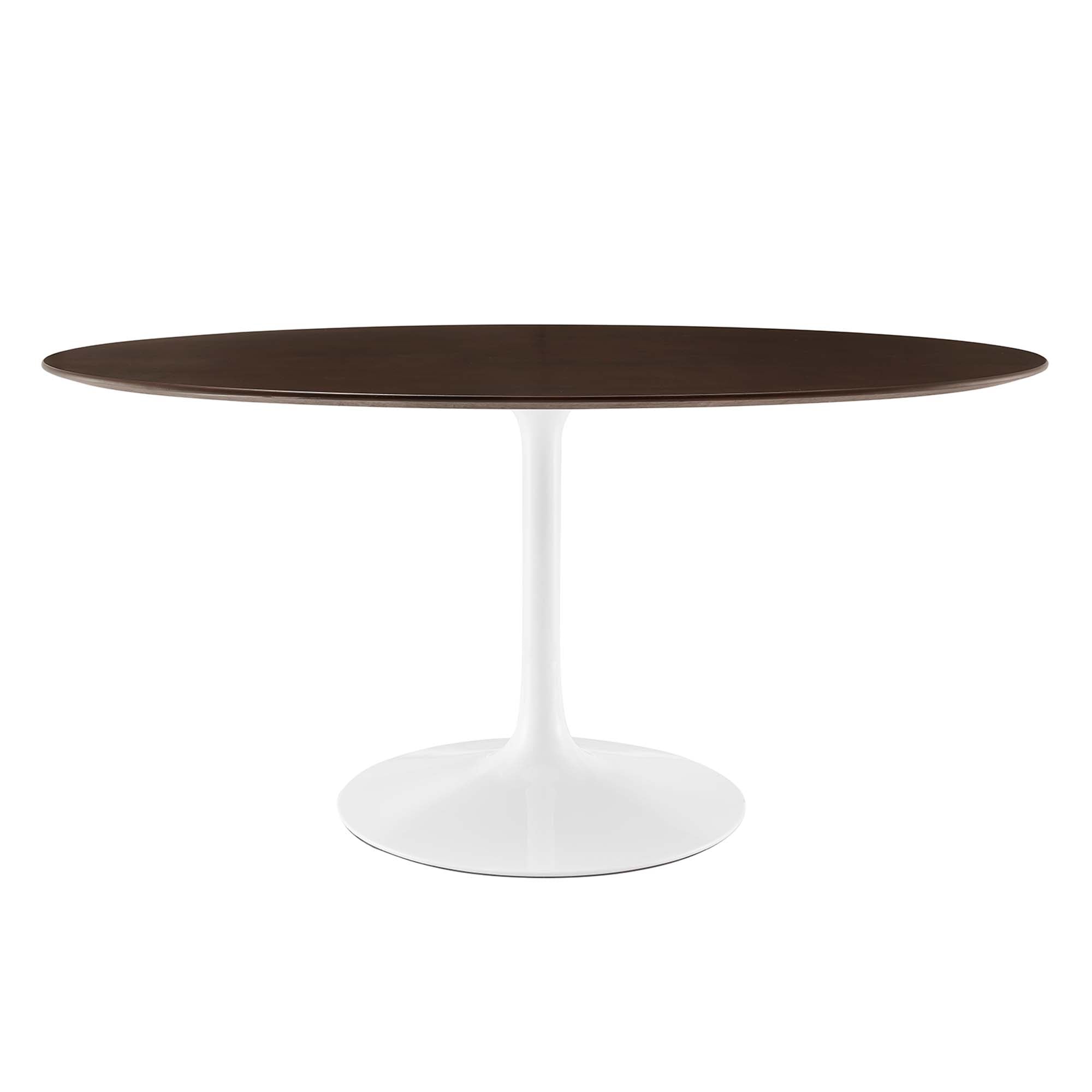 Lippa 60" Oval Cherry Walnut Wood Dining Table by Modway - Best Buy Furniture