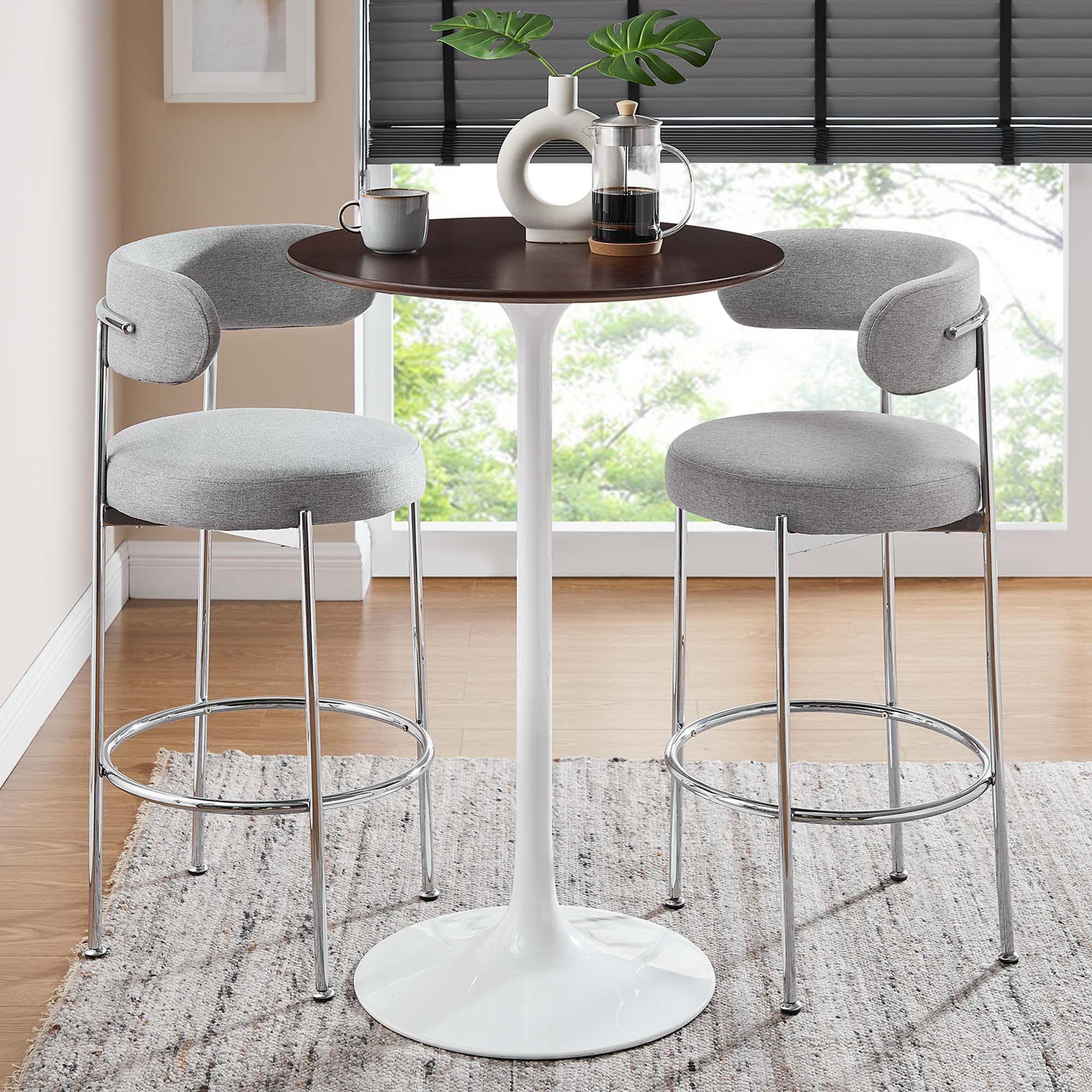 Lippa 28" Round Wood Bar Table by Modway - Best Buy Furniture