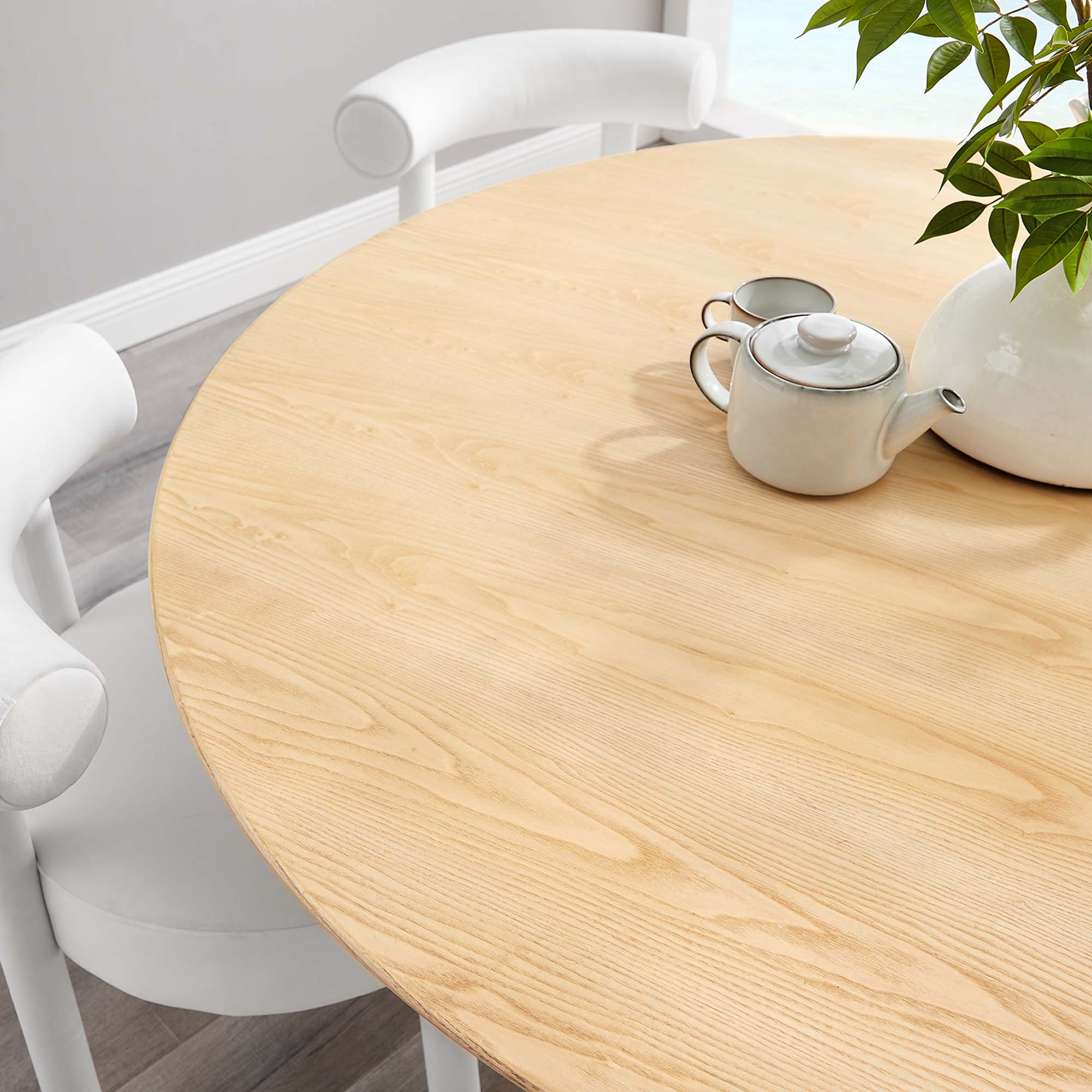 Lippa 60" Round Wood Dining Table by Modway - Best Buy Furniture