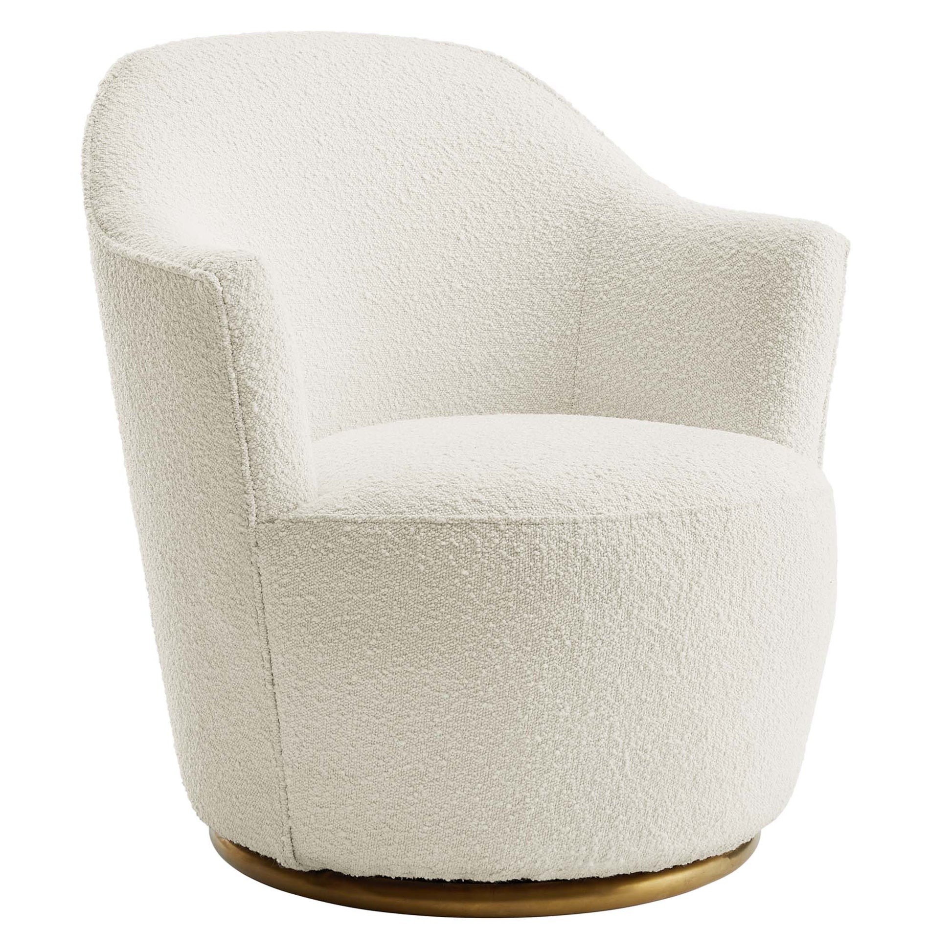 Nora Boucle Upholstered Swivel Chair - Best Buy Furniture