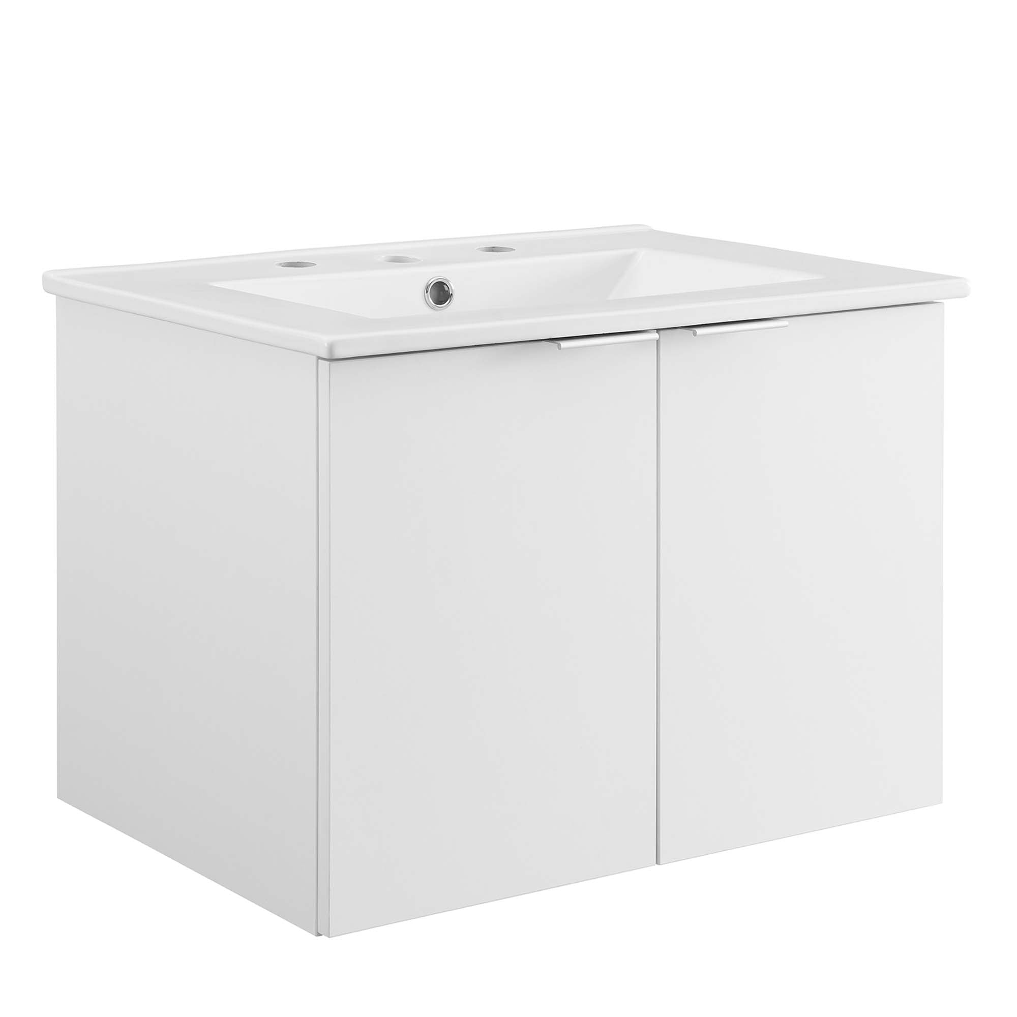 Maybelle 24" Wall-Mount Bathroom Vanity by Modway - Best Buy Furniture