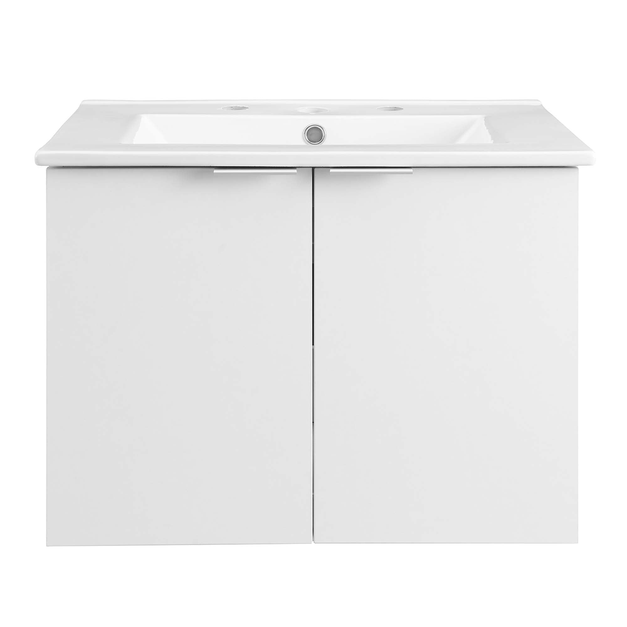 Maybelle 24" Wall-Mount Bathroom Vanity by Modway - Best Buy Furniture