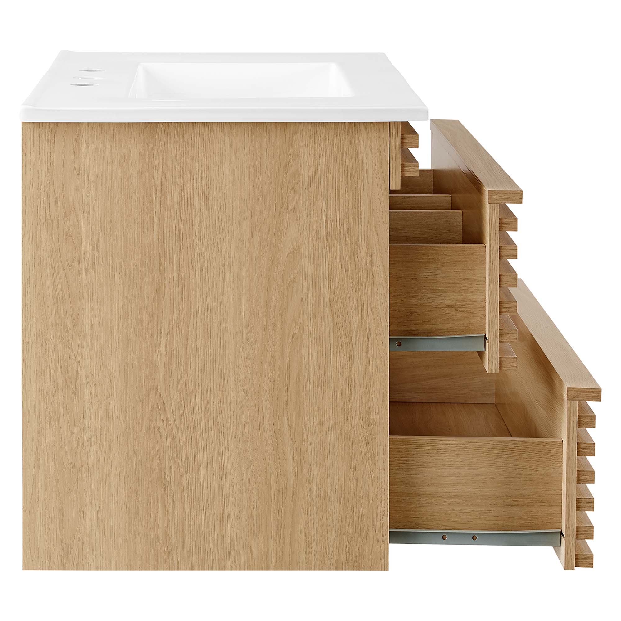 Render 30" Wall-Mount Bathroom Vanity by Modway