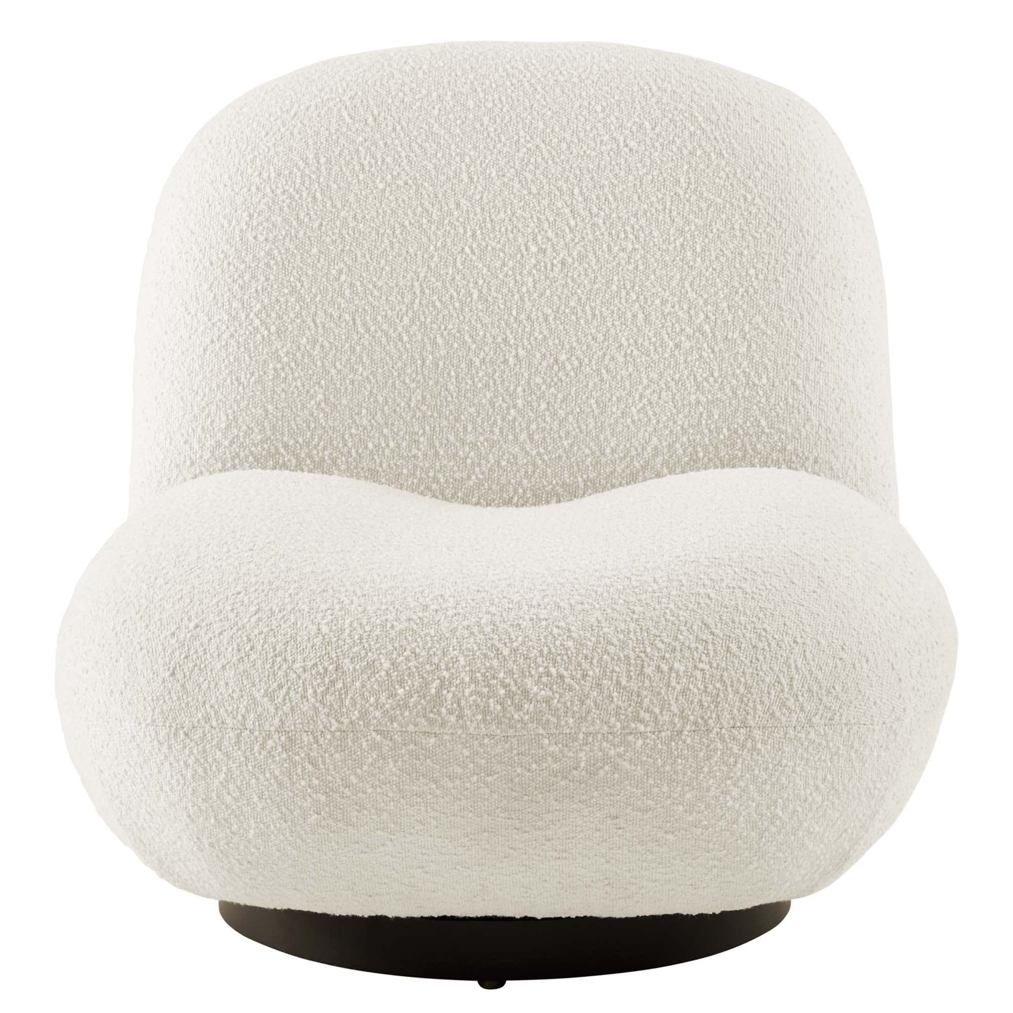 Kindred Boucle Upholstered Fabric Swivel Chair