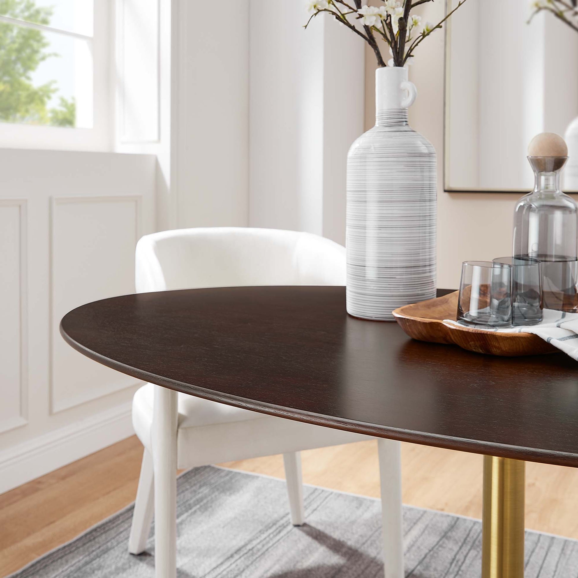 Lippa 60" Oval Wood Dining Table by Modway - Best Buy Furniture