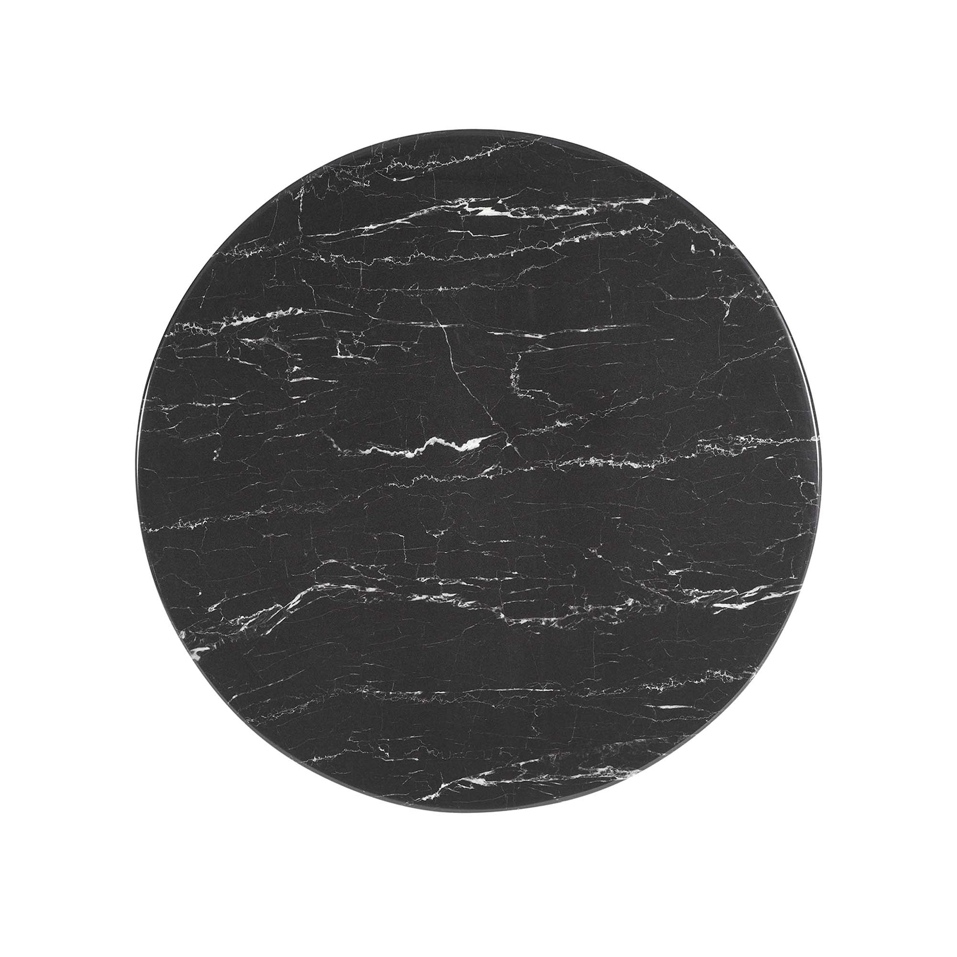 Lippa 28" Round Faux Marble Bar Table by Modway - Best Buy Furniture