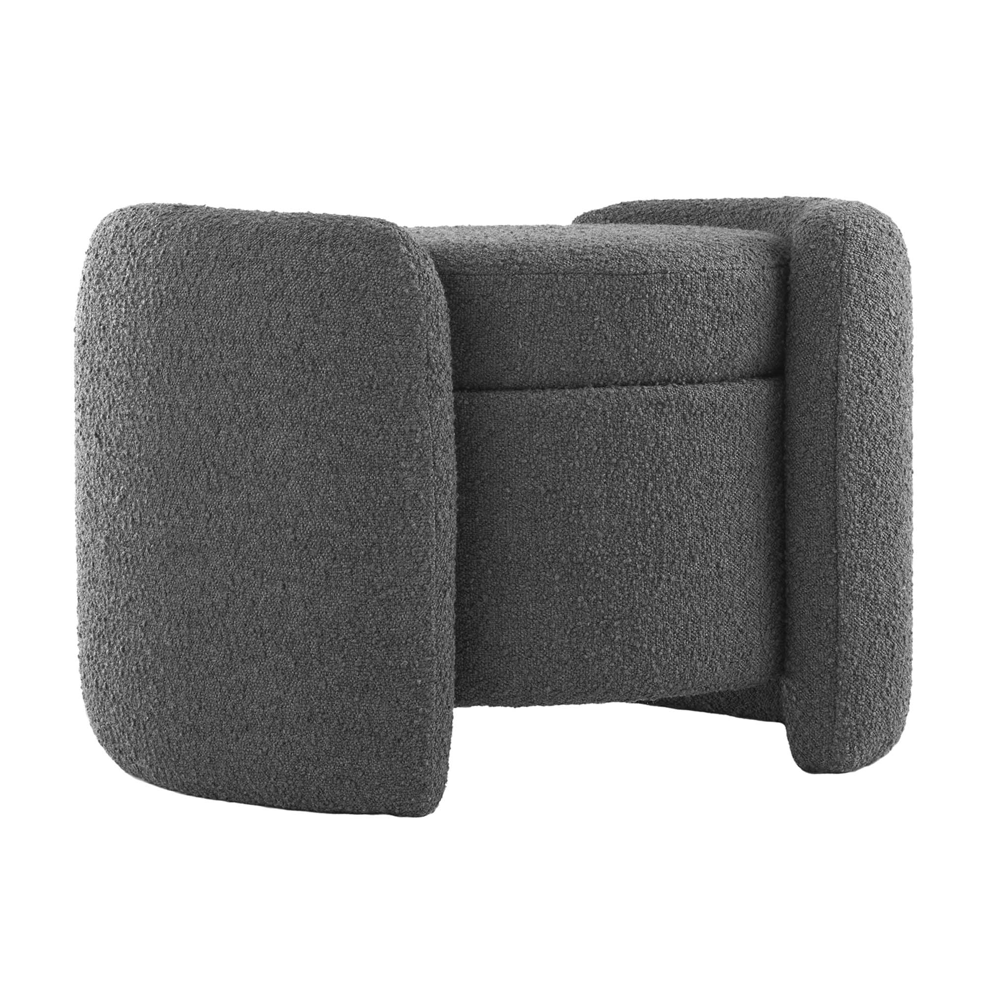 Nebula Boucle Upholstered Ottoman by Modway - Best Buy Furniture