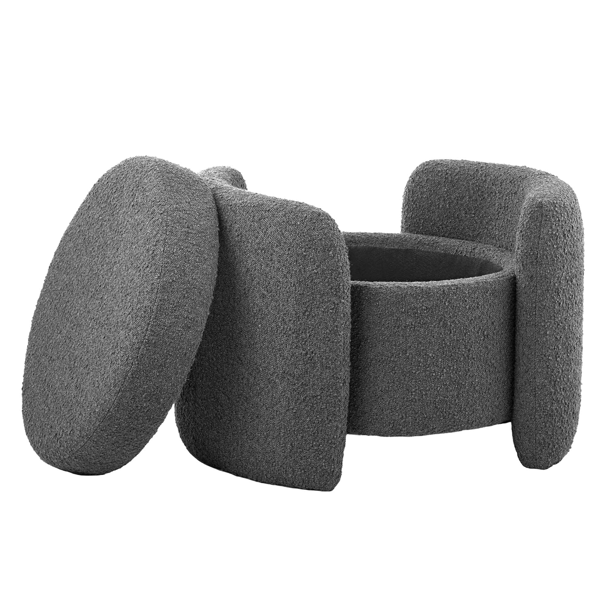 Nebula Boucle Upholstered Ottoman by Modway - Best Buy Furniture
