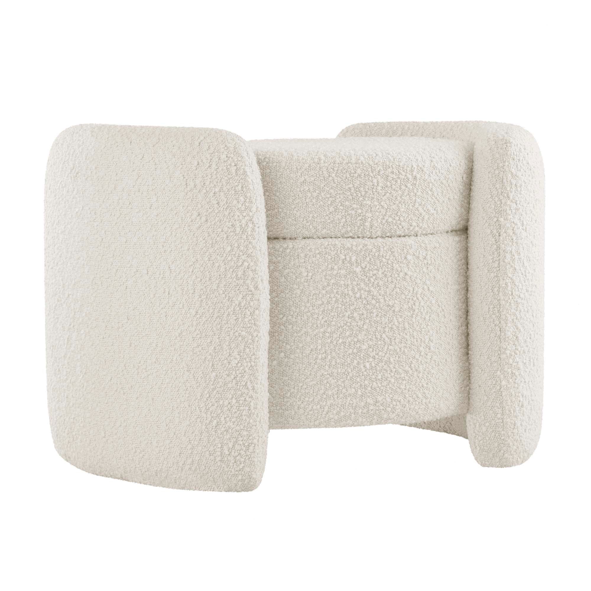 Nebula Boucle Upholstered Ottoman by Modway - Best Buy Furniture