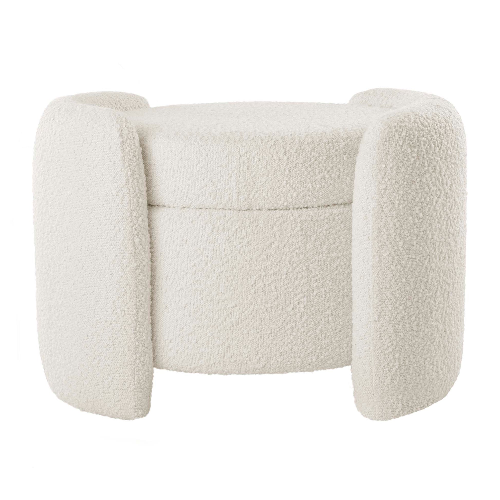 Nebula Boucle Upholstered Ottoman by Modway - Best Buy Furniture