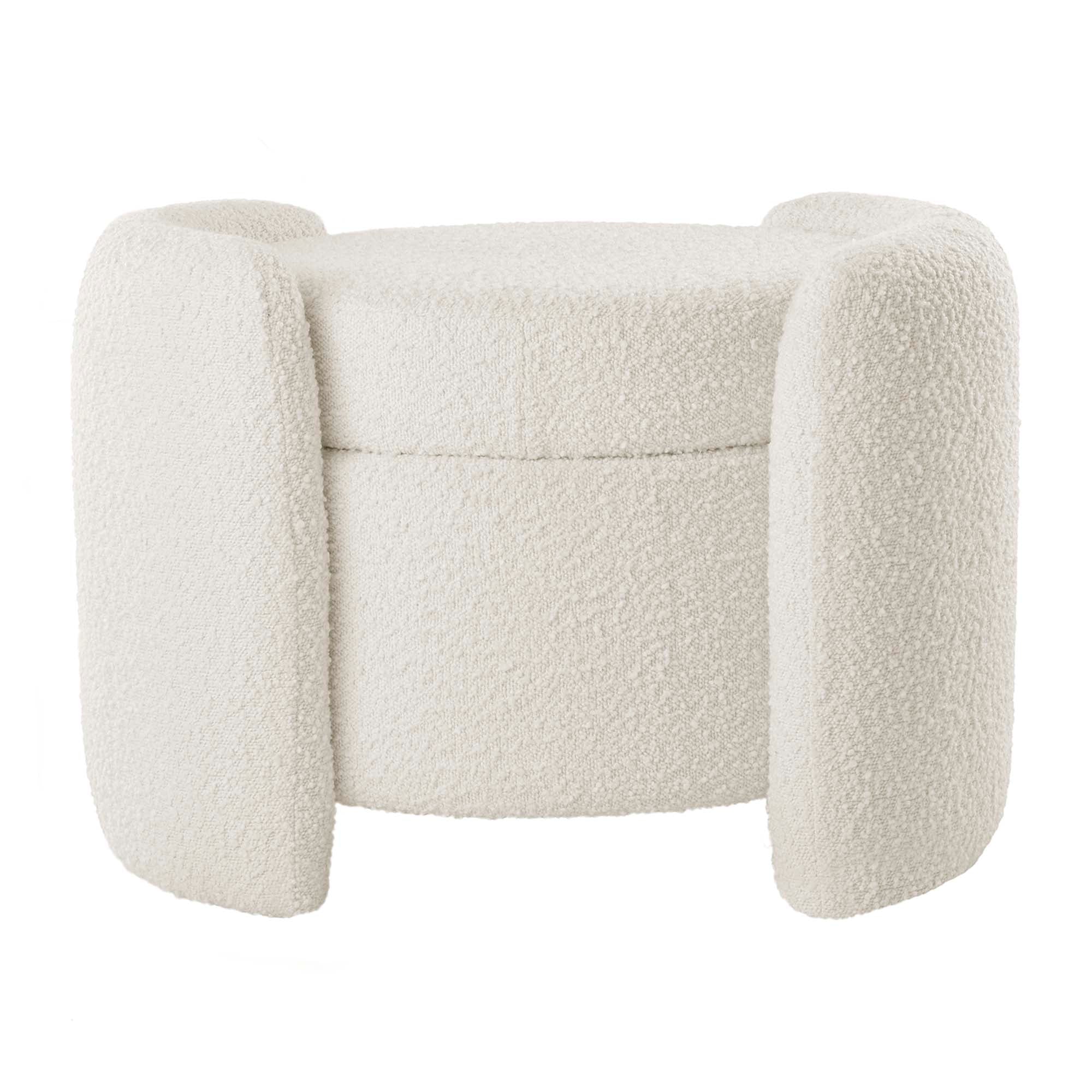 Nebula Boucle Upholstered Ottoman by Modway - Best Buy Furniture