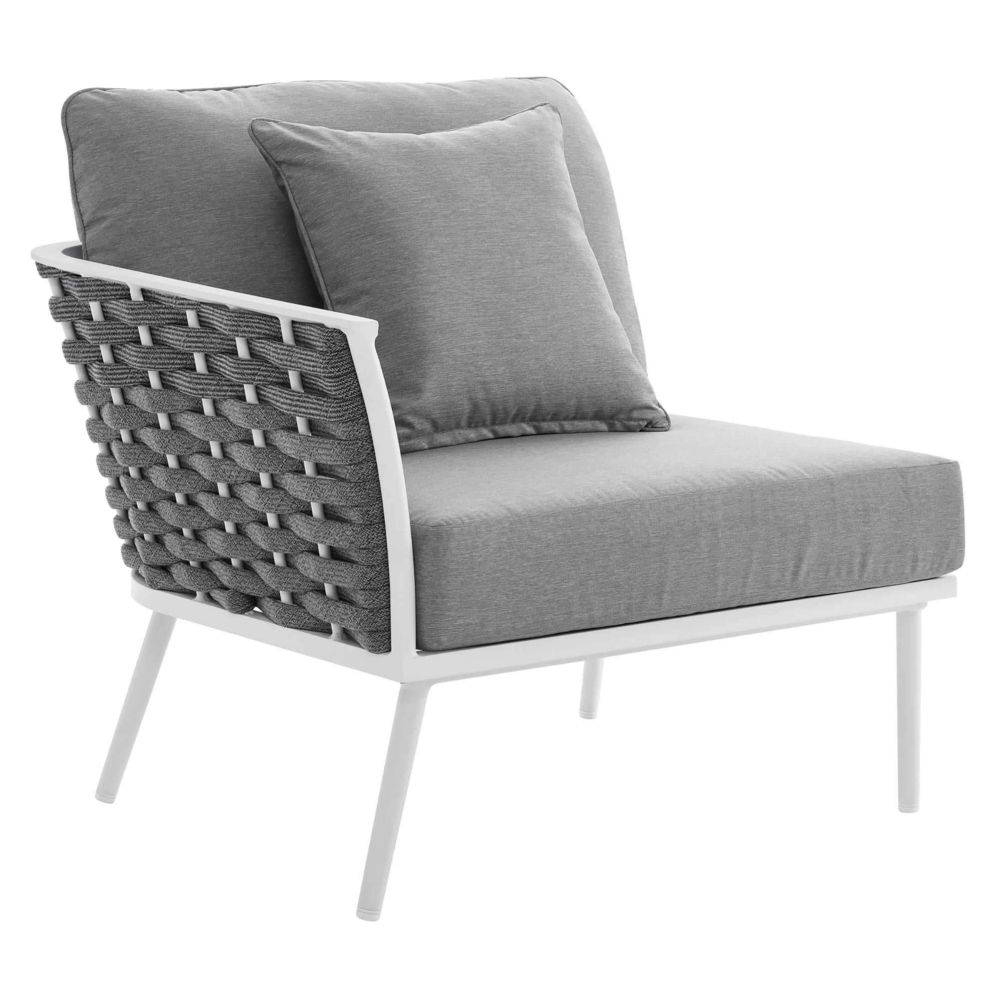 Stance Outdoor Patio Aluminum Left-Facing Armchair by Modway