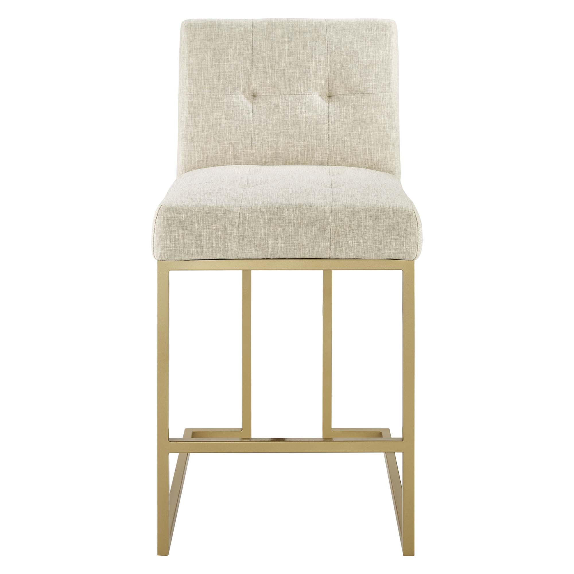 Privy Upholstered Fabric Counter Stool Set of 2 by Modway