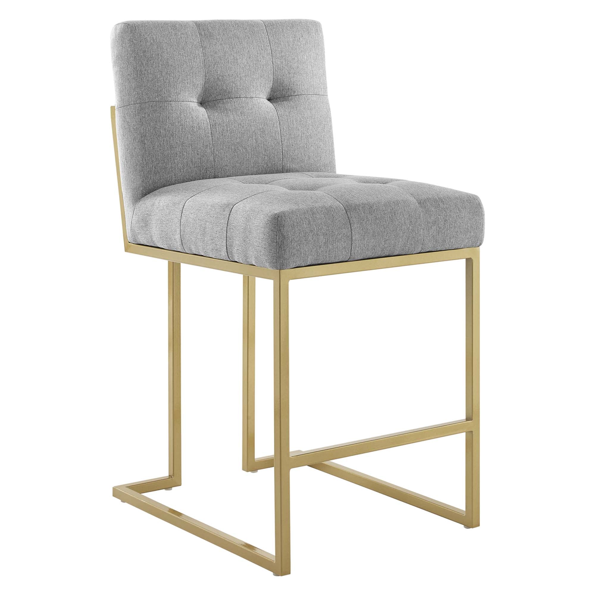 Privy Upholstered Fabric Counter Stool Set of 2 by Modway