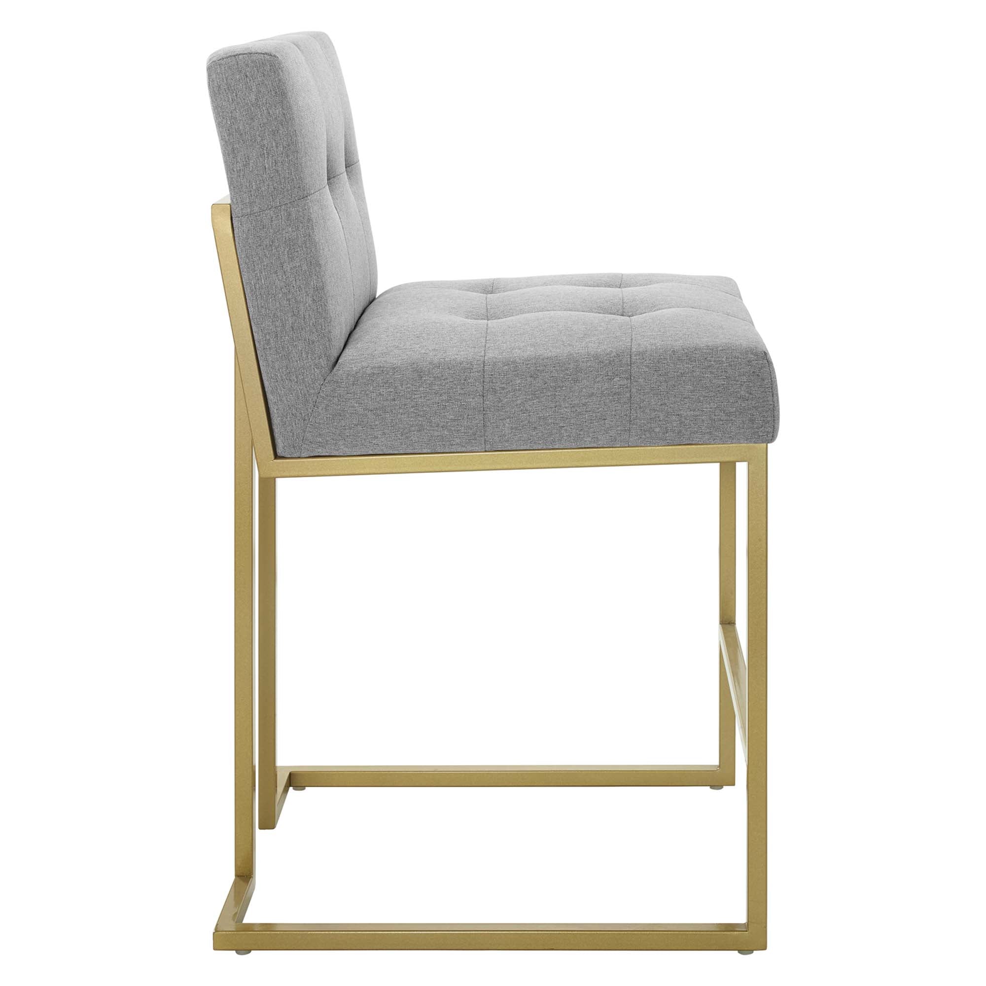 Privy Upholstered Fabric Counter Stool Set of 2 by Modway