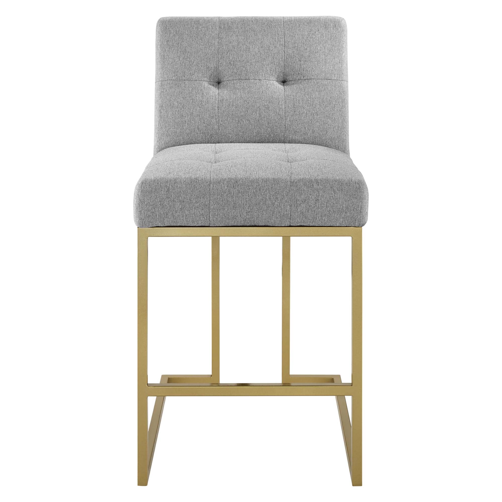 Privy Upholstered Fabric Counter Stool Set of 2 by Modway