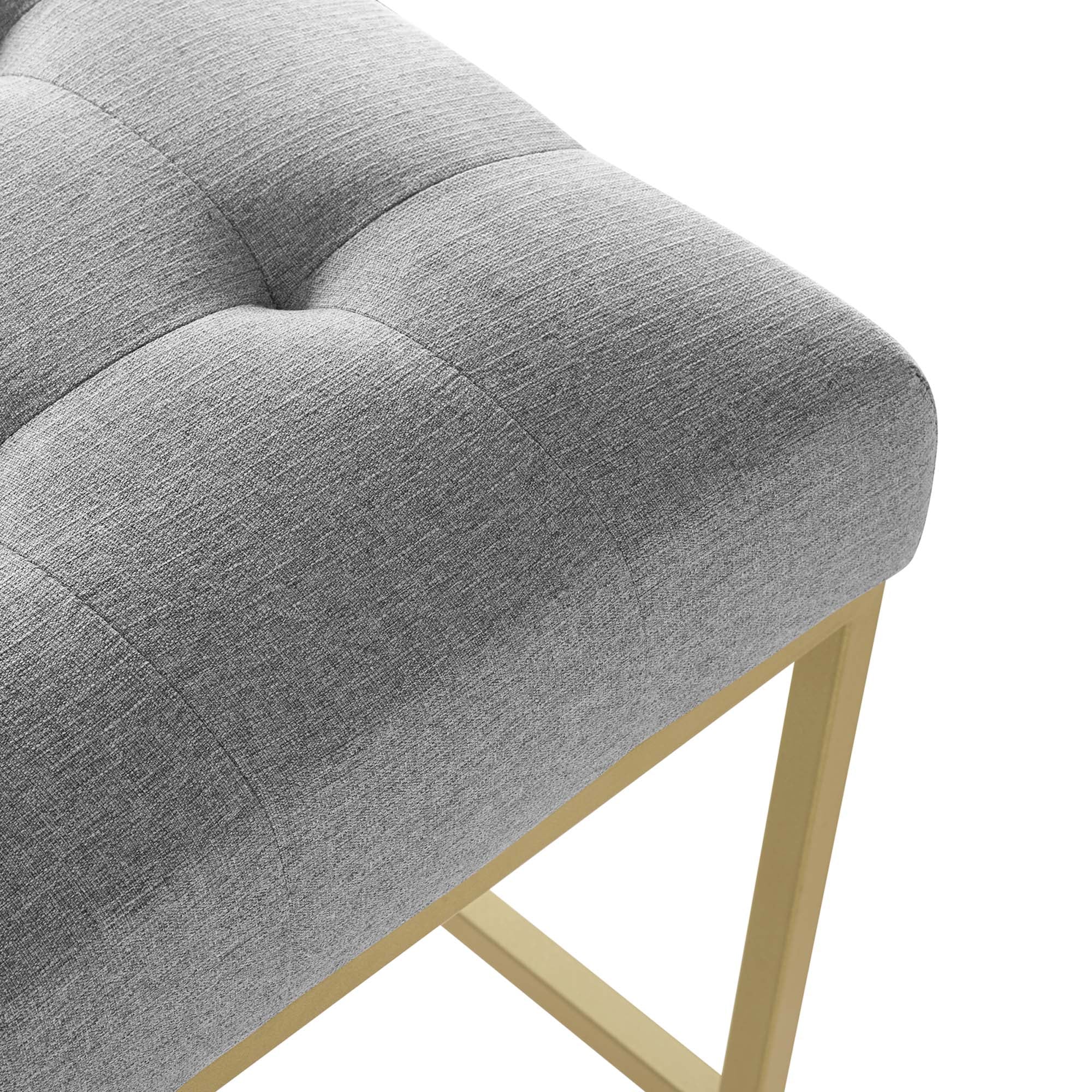 Privy Upholstered Fabric Counter Stool Set of 2 by Modway