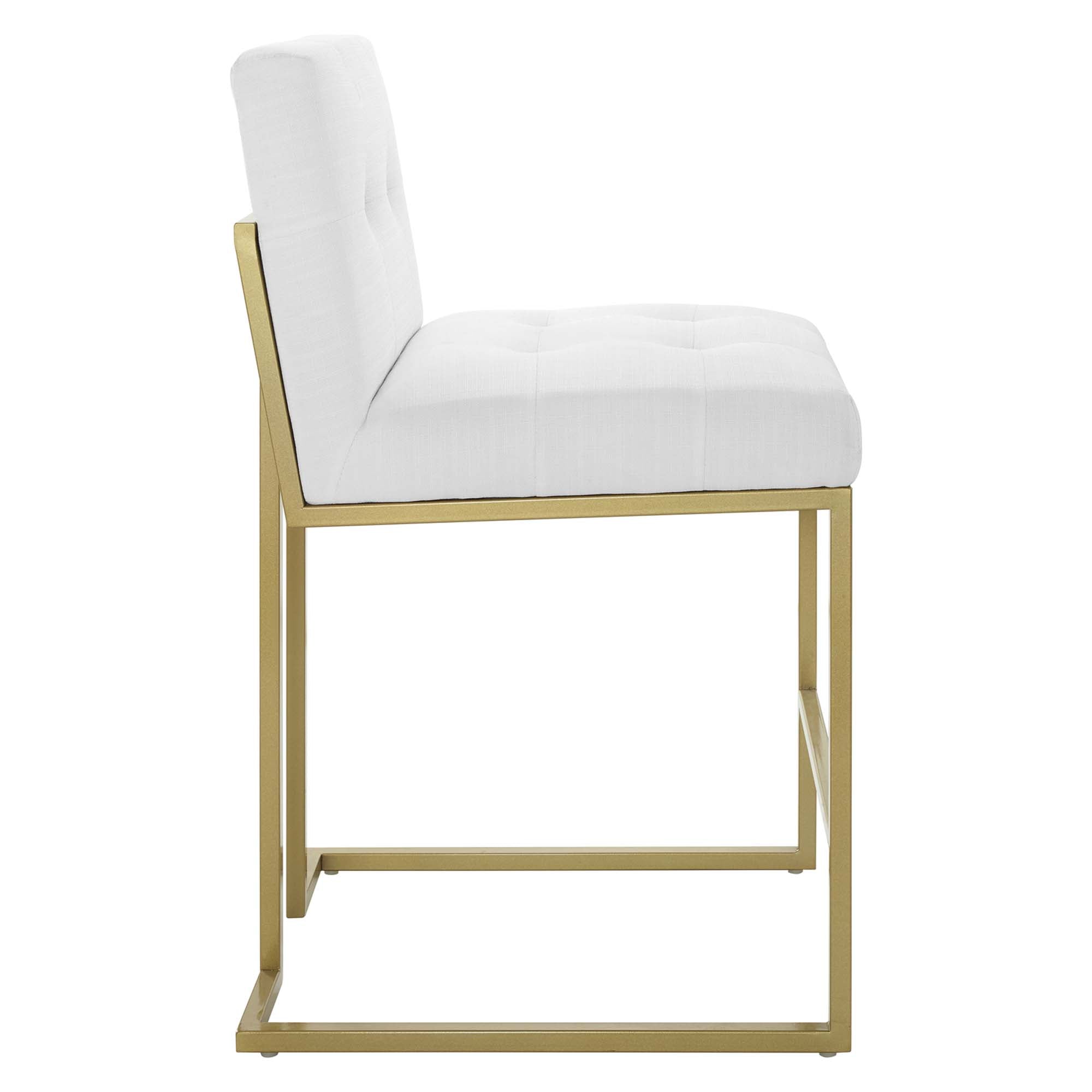 Privy Upholstered Fabric Counter Stool Set of 2 by Modway