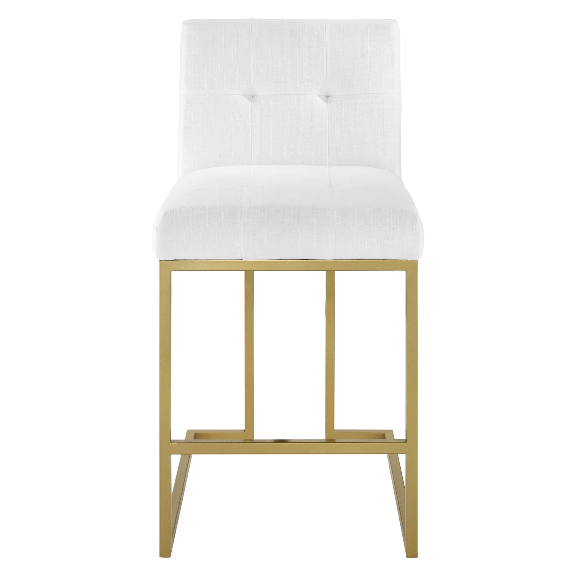 Privy Upholstered Fabric Counter Stool Set of 2 by Modway