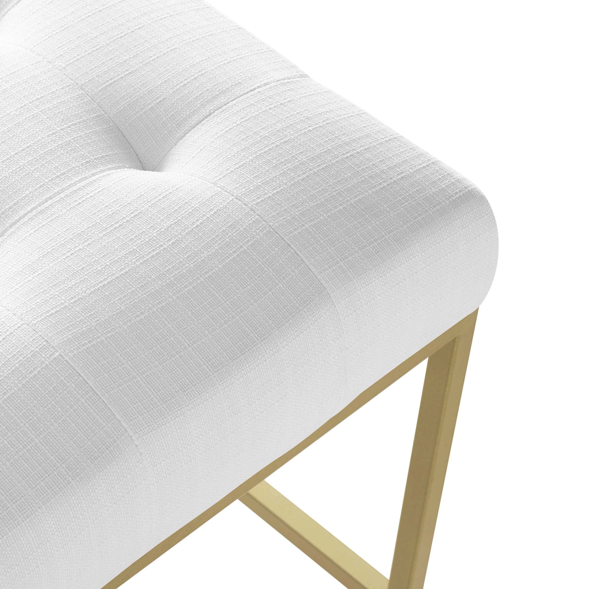 Privy Upholstered Fabric Counter Stool Set of 2 by Modway