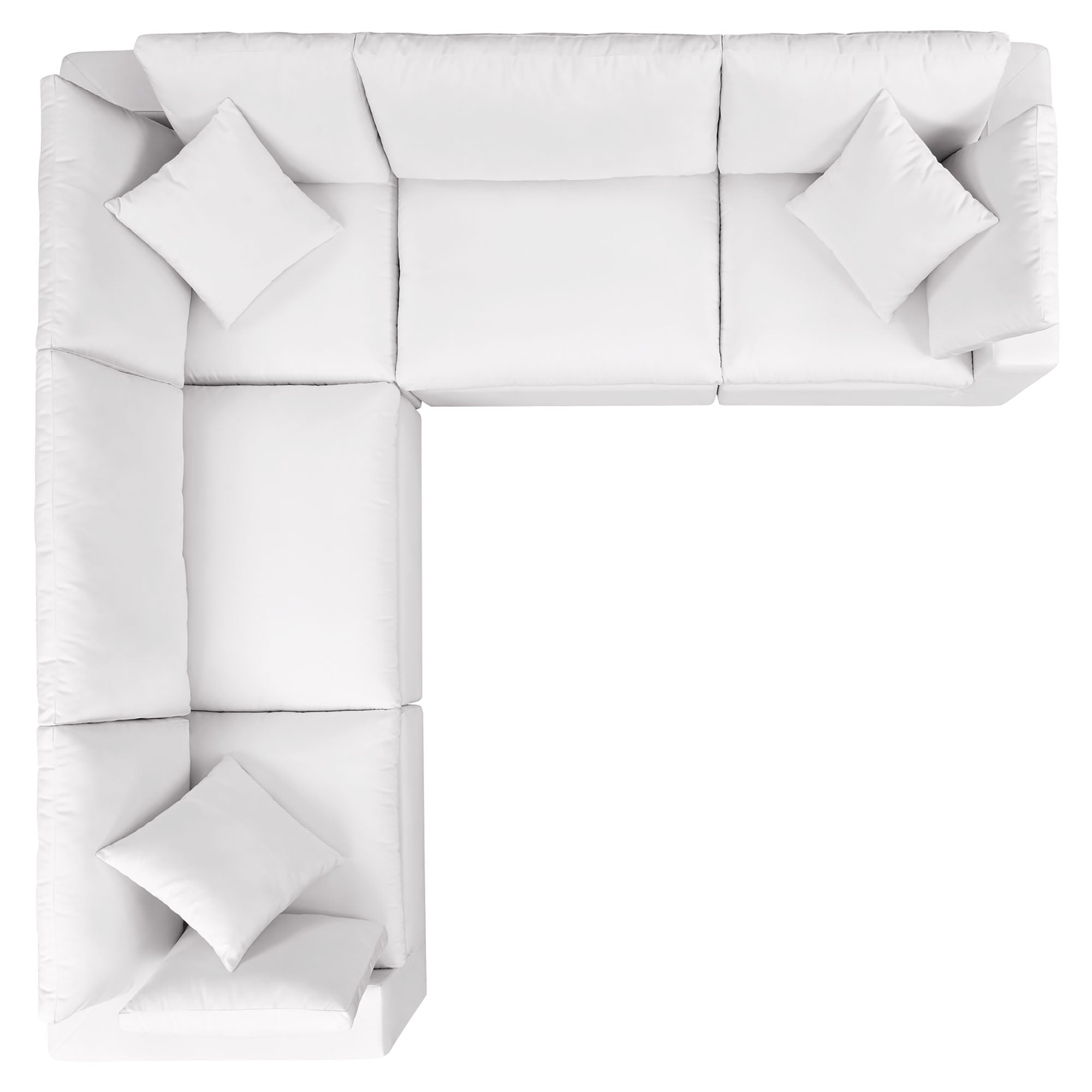 Commix 5-Piece Outdoor Patio Sectional Sofa by Modway