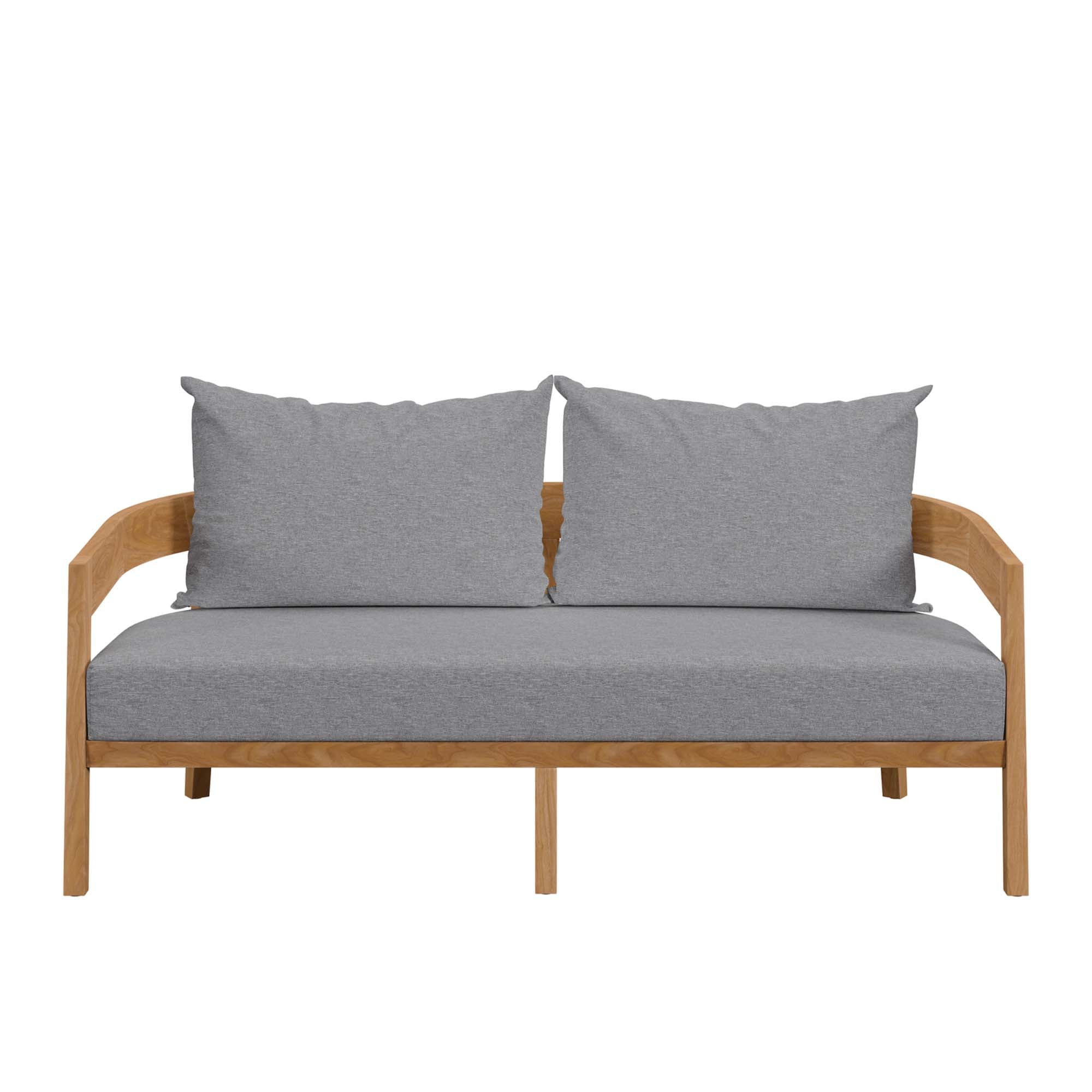 Brisbane Teak Wood Outdoor Patio Loveseat by Modway