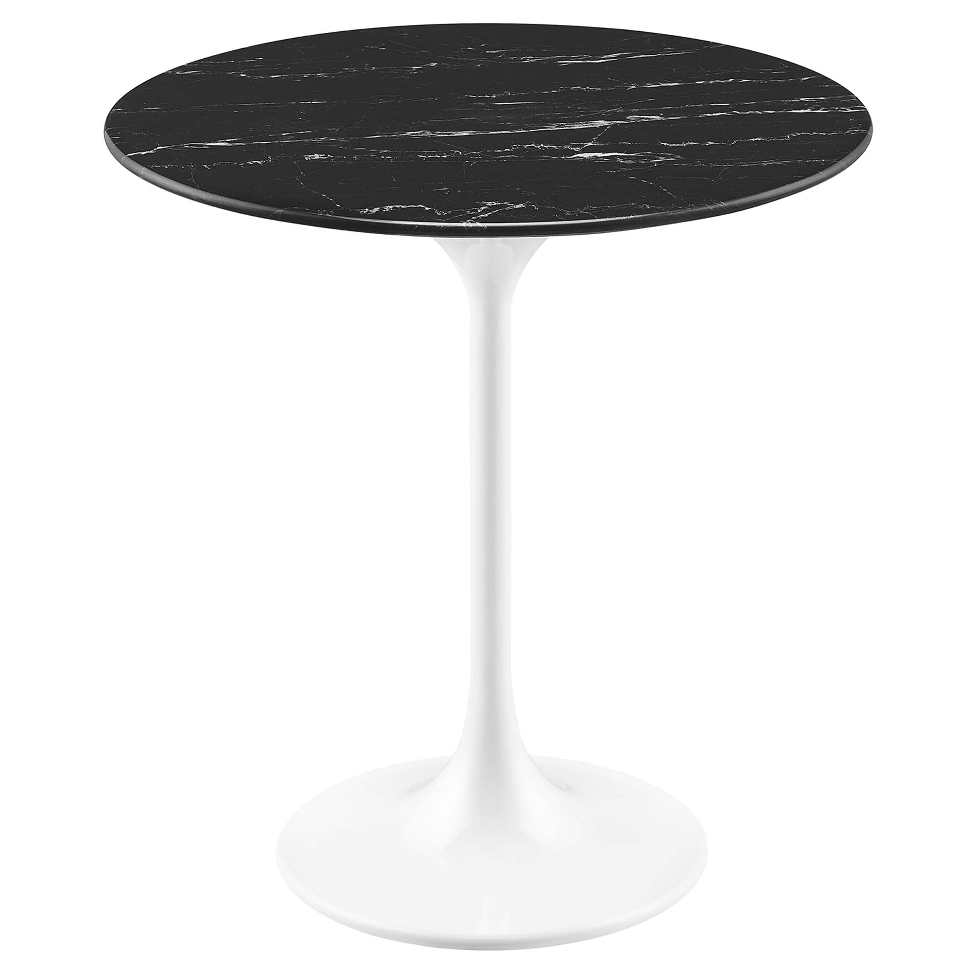 Lippa 20" Round Faux Marble Side Table by Modway - Best Buy Furniture