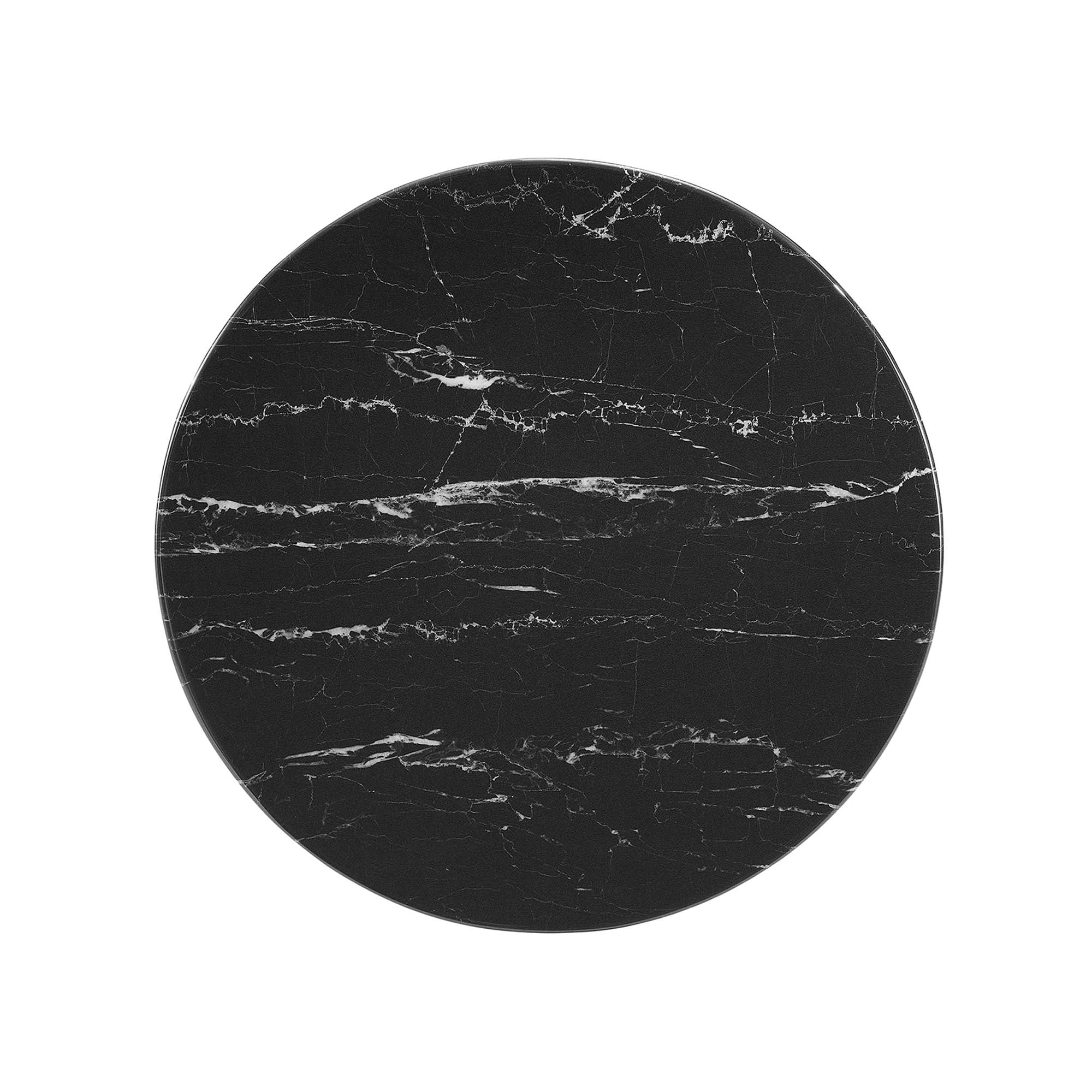 Lippa 20" Round Faux Marble Side Table by Modway - Best Buy Furniture