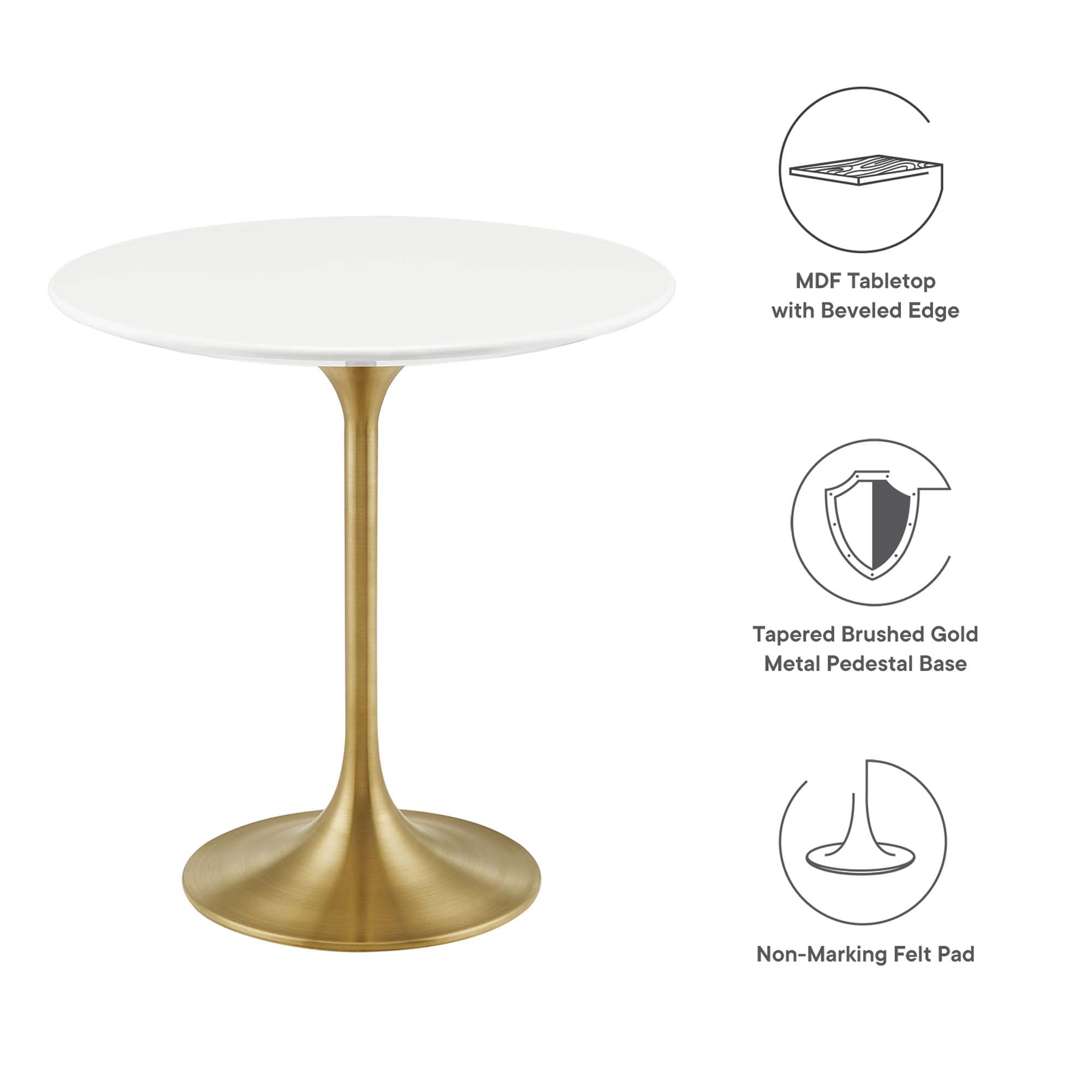Lippa 20" Round Wood Side Table by Modway - Best Buy Furniture