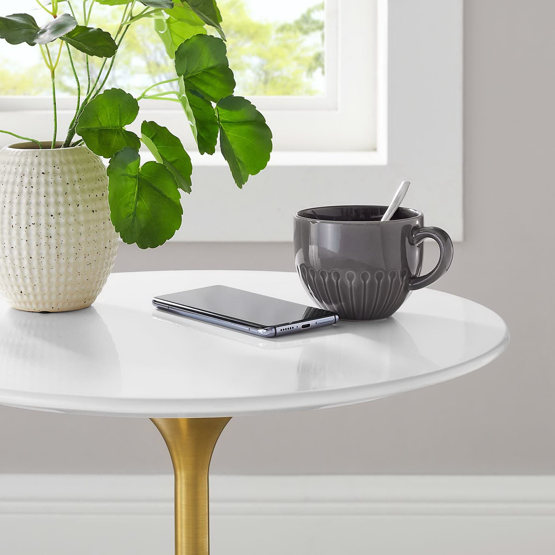 Lippa 20" Round Wood Side Table by Modway - Best Buy Furniture