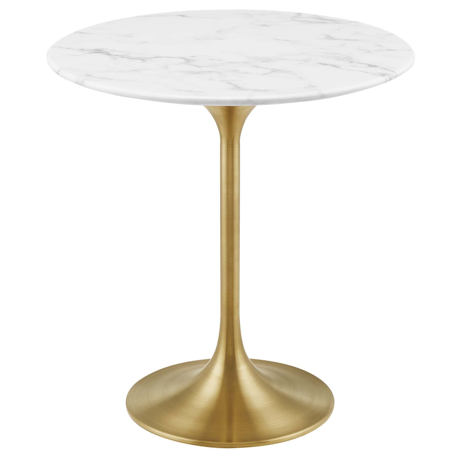 Lippa 20" Round Faux Marble Side Table by Modway - Best Buy Furniture