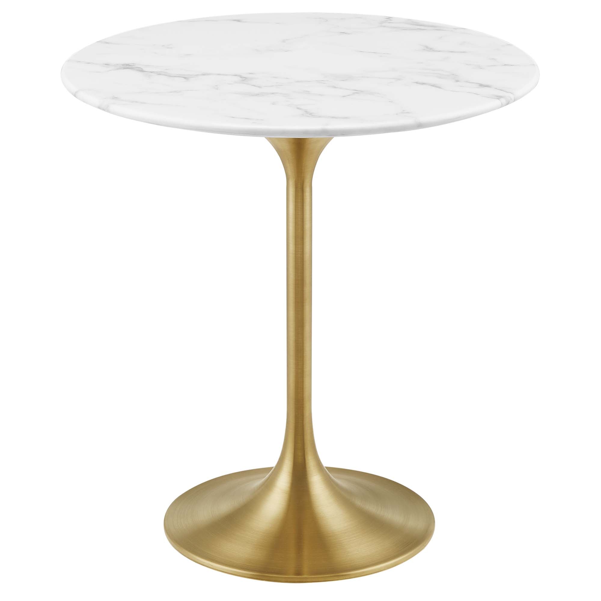 Lippa 20" Round Faux Marble Side Table by Modway - Best Buy Furniture