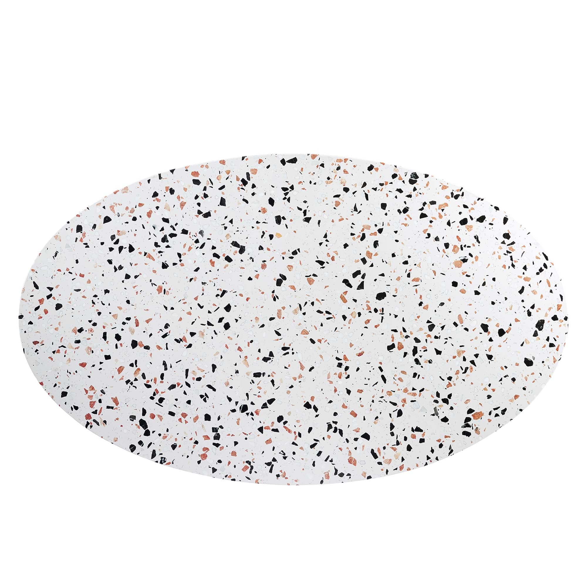 Lippa 60" Oval Terrazzo Dining Table by Modway - Best Buy Furniture